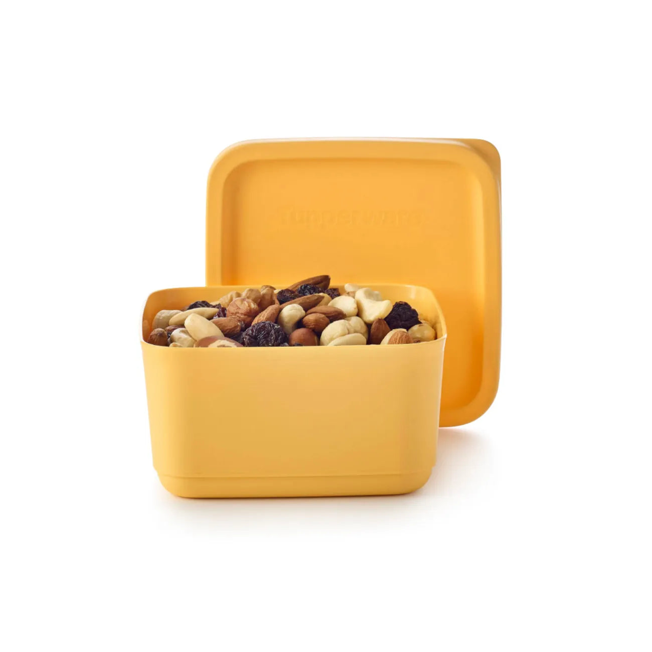 Cubix 650ml von der Marke Tupperware / in der Farbe Gelb / Vorratsbehälter / Aufbewahrungsbehälter / Modular Stapelbar / Luft & Wasserdicht schließend / Hier direkt online kaufen