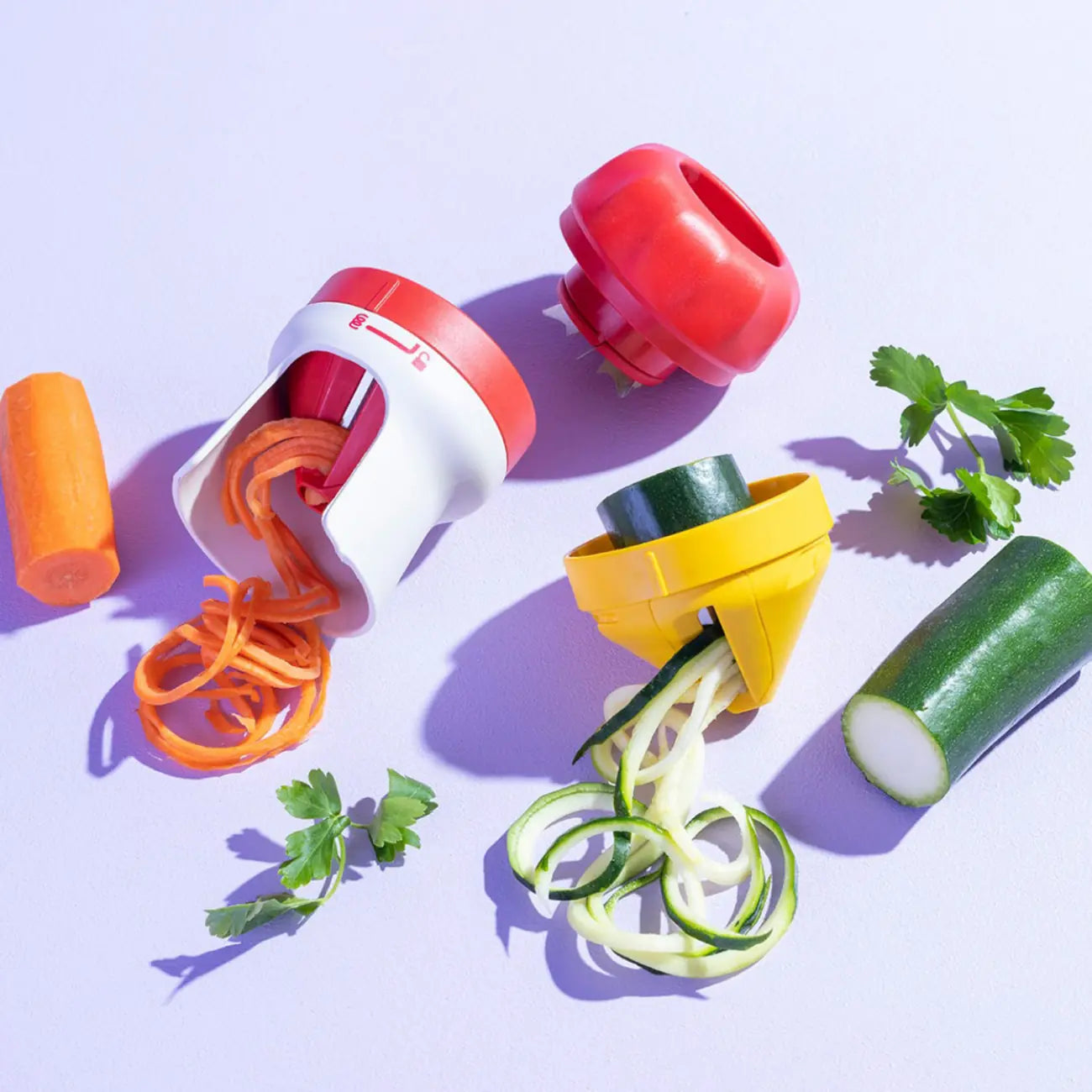 Spiralschneider Zoodelino-Duo inkl. Tagiatelle-Einsatz von der Marke Tupperware / Spiralschneider / Gemüseschneider / Hier direkt online kaufen