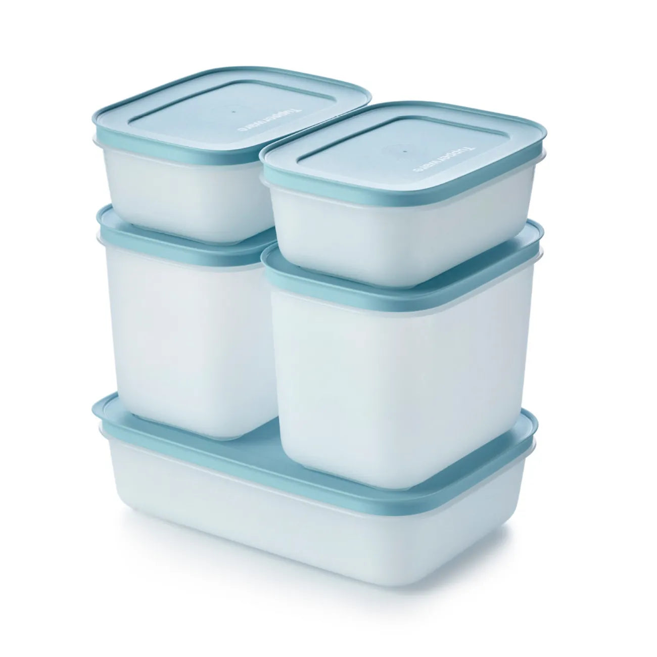 Eis Kristall Set von der Marke Tupperware / 5 Eiskristall Behälter / Ideal zum Einfrieren / 1x 1L, 2x 1,1L, 2x 450ml Behälter / Hier direkt online kaufen