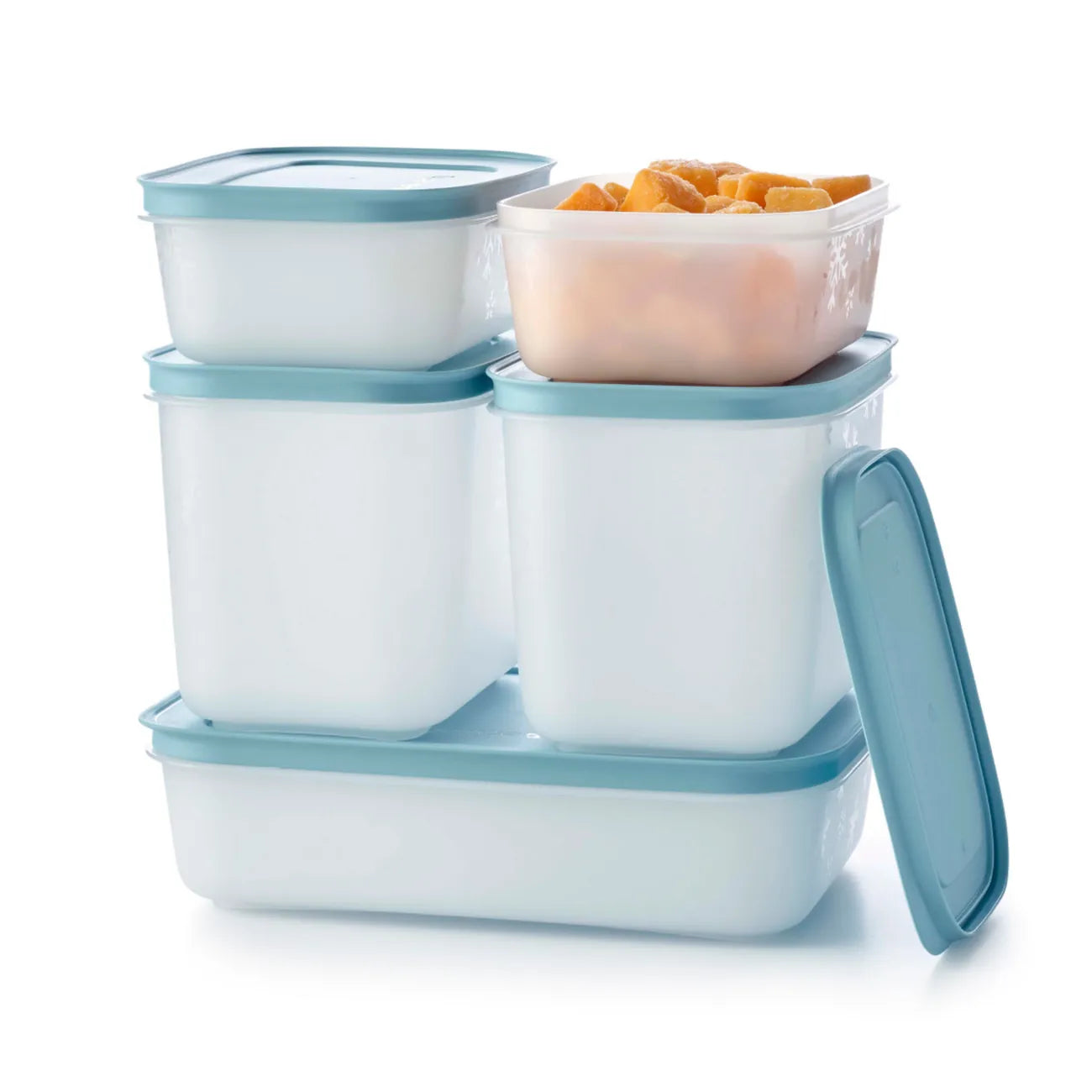 Eis Kristall Set von der Marke Tupperware / 5 Eiskristall Behälter / Ideal zum Einfrieren / 1x 1L, 2x 1,1L, 2x 450ml Behälter / Hier direkt online kaufen