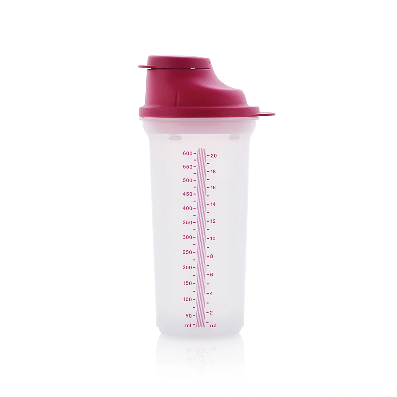 Shake- IT 600ml von der Marke Tupperware / in der Farbe Lila / zum Messen, Mixen und Shaken / mit integriertem Tropfschutz / Ideal kombinierbar mit dem Rühr Mix / Hier direkt online kaufen