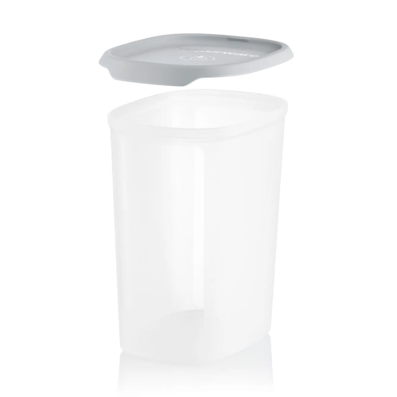 One Touch Fresh Oval 1,8L von der Marke Tupperware / in der Farbe Grau / Vorratsbehälter / Aufbewahrungsbehälter / modular Stapelbar / mit Praktischer Klarsichtblende / Hier direkt online kaufen
