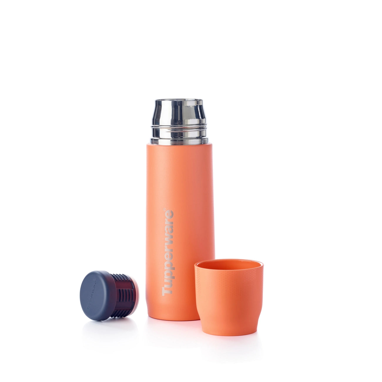 TuppBuddy Isolierflasche von der Marke Tupperware / in der Farbe Orange / Isolierflasche / für Kaffee, Tee oder auch heiße Zitrone / Auslaufsicher / hält bis zu 6 Stunden Warm / mit Schraubverschluss / Hier direkt online kaufen