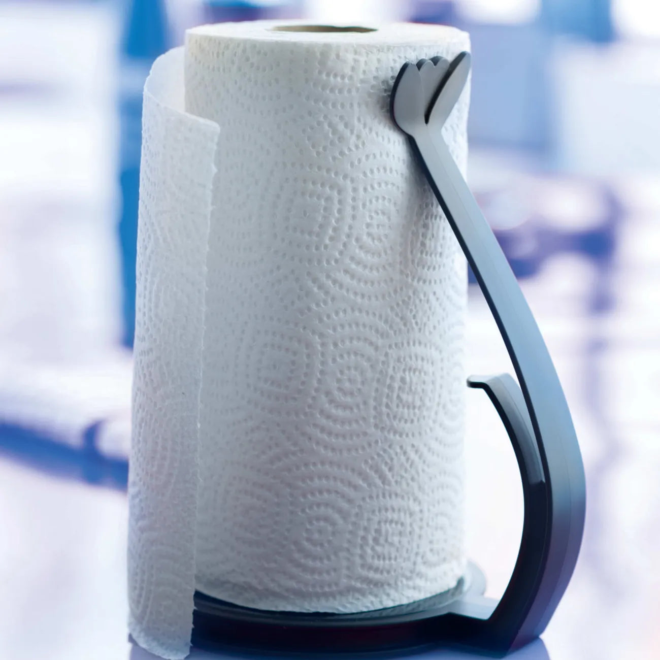 Küchenrollenhalter von der Marke Tupperware / in der Farbe Schwarz / in blumendesign / Küchenpapierhalter / Hier direkt online kaufen