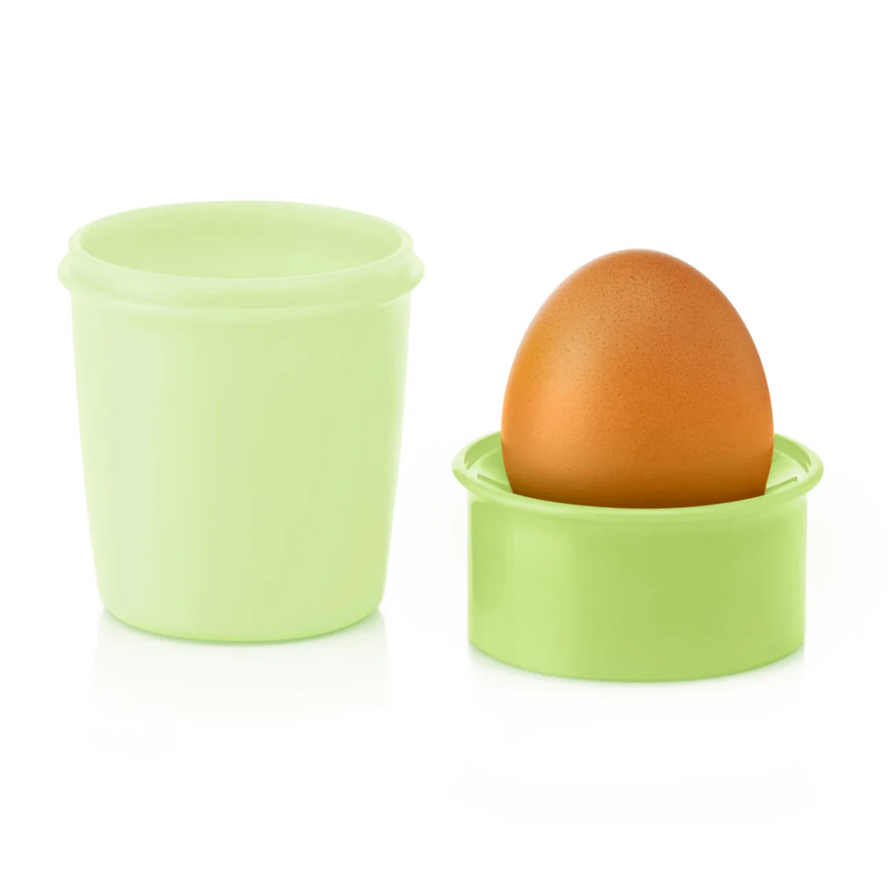 Eierbecher-Set (2) Grün von der Marke Tupperware / 2 Praktische Eierbecher mit Deckel / Wiederverwendbare Eierbecher / Hier direkt online kaufen