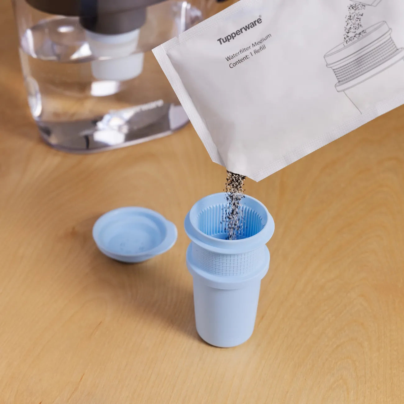 Wasserfilter- Granulat von der Marke Tupperware / passend zur Pure & Serve Kanne / Hier direkt online kaufen