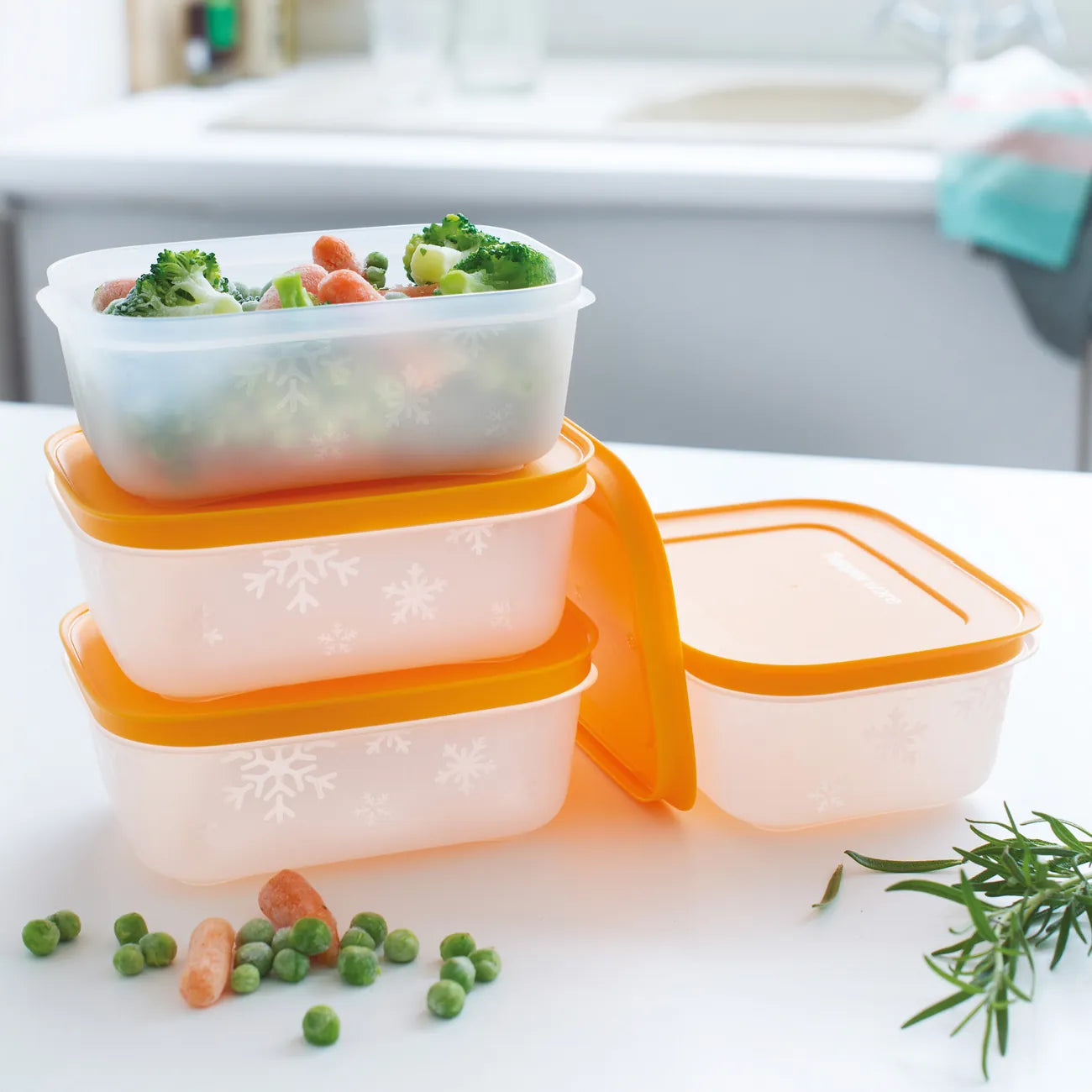 Eiskristall Set 450ml von der Marke Tupperware / Gefrierbehälter / 4 mal 450ml Behälter / Hier direkt online kaufen