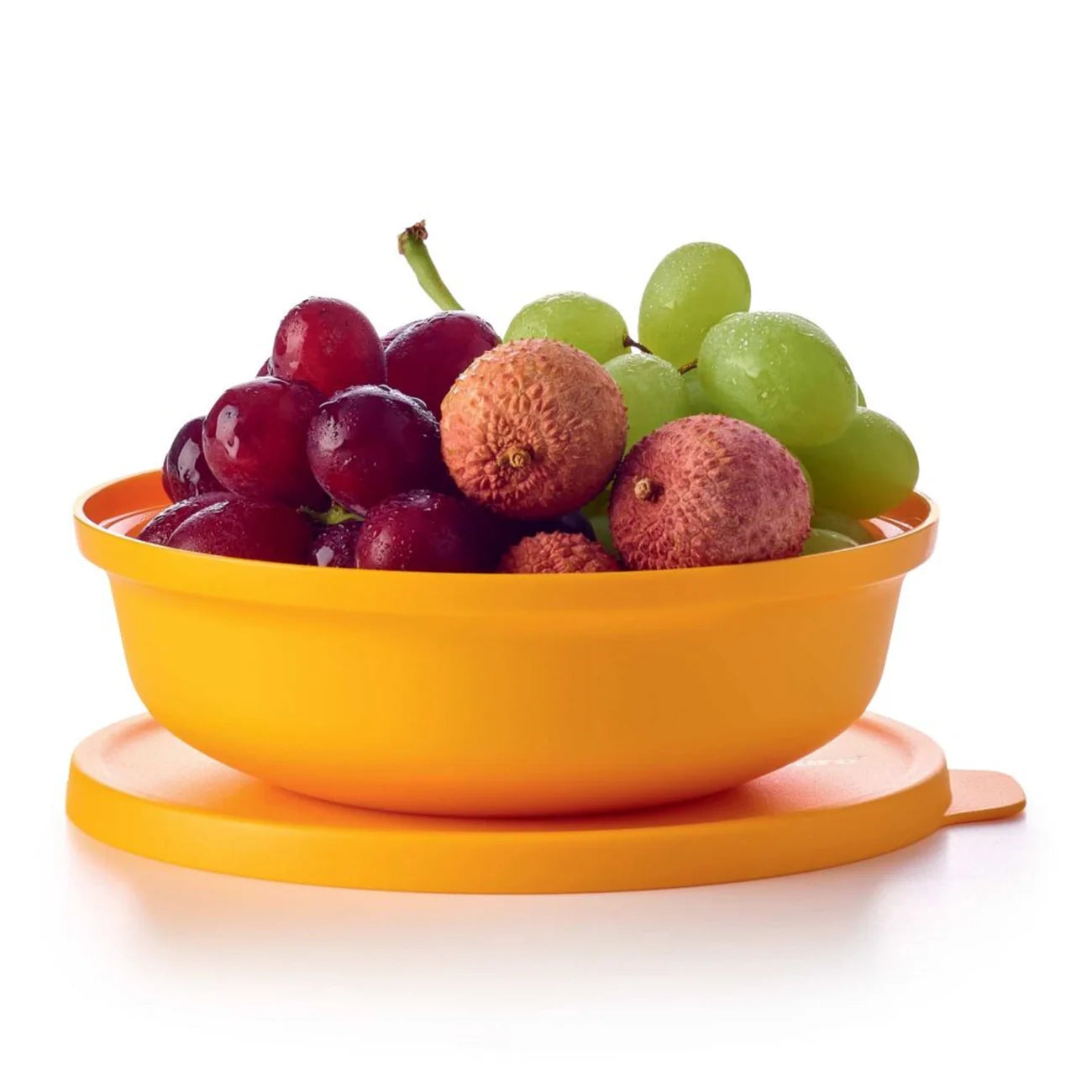 Aloha 450ml Servierschale von der Marke Tupperware / in der Farbe Orange / mit luft- und wasserdichtem Deckel / Ideal fürs Buffet und zum Transportieren / modular Stapelbar / Platzsparend ineinander Stapelbar / Servier Schüssel / Hier direkt online kaufen