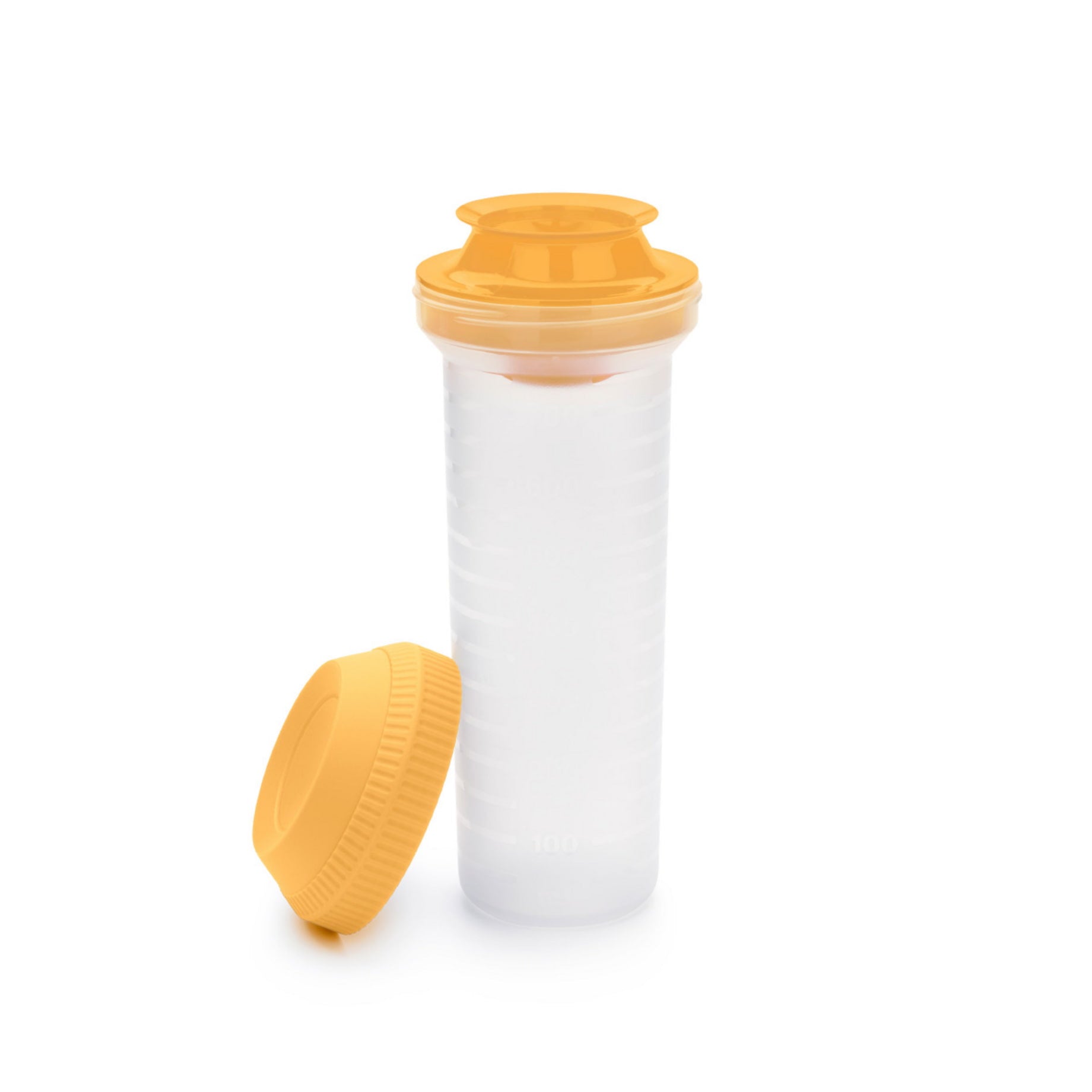 Mix-Max 750ml Shake It von der Marke Tupperware in der Farbe Orange / mit Messskala / Schnelles und einfaches Zubereiten / Ideal für Dressings und Dips / Hier direkt online kaufen