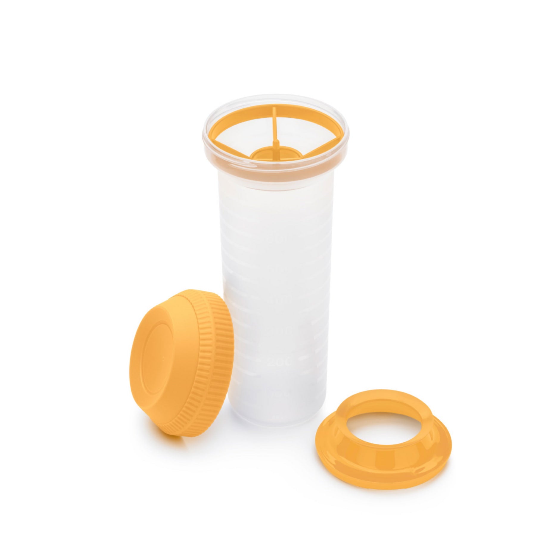 Mix-Max 750ml Shake It von der Marke Tupperware in der Farbe Orange / mit Messskala / Schnelles und einfaches Zubereiten / Ideal für Dressings und Dips / Hier direkt online kaufen