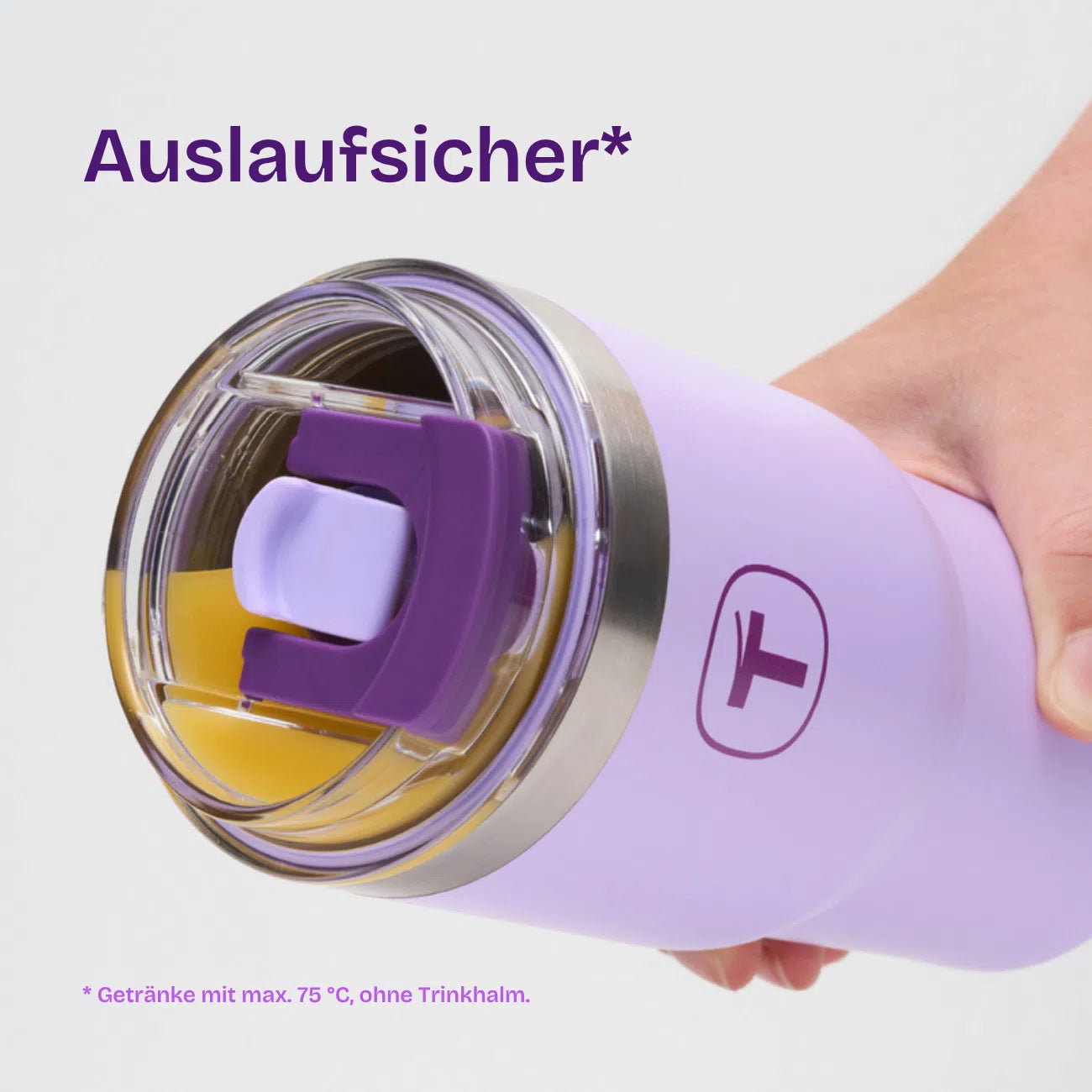 Big T Tumbler von der Marke Tupperware / in der Farbe Lila / Isolierbecher / mit Trinkhalm / Hier direkt online kaufen