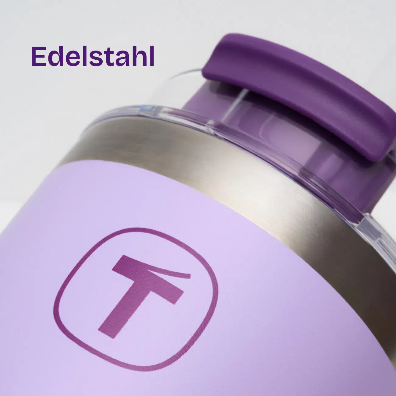 Big T Tumbler von der Marke Tupperware / in der Farbe Lila / Isolierbecher / mit Trinkhalm / Hier direkt online kaufen