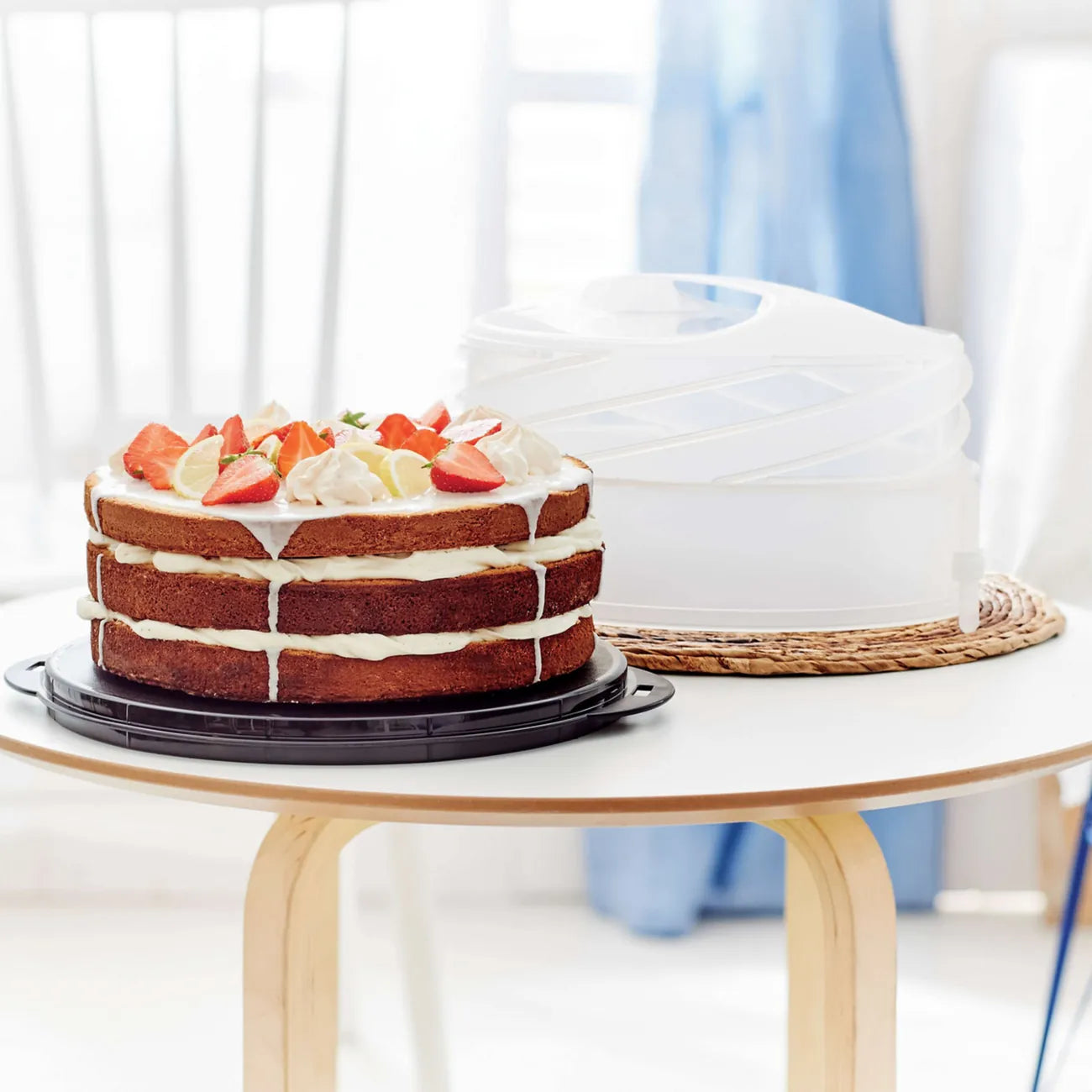 Tupperware Tortentwist Höhenverstellbarer Kuchenbehälter / Ideal zum Transportieren von Kuchen / Tortenbehälter / in 2 Höhen verfügbar / Hier direkt online kaufen