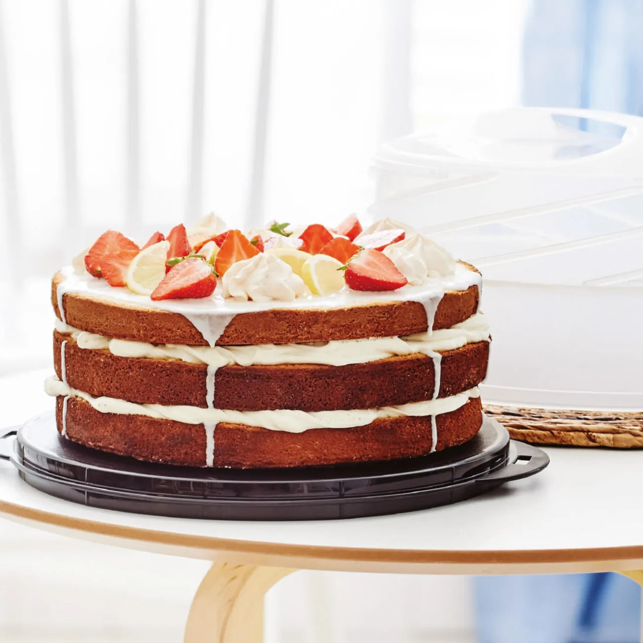 Tupperware Tortentwist Höhenverstellbarer Kuchenbehälter / Ideal zum Transportieren von Kuchen / Tortenbehälter / in 2 Höhen verfügbar / Hier direkt online kaufen