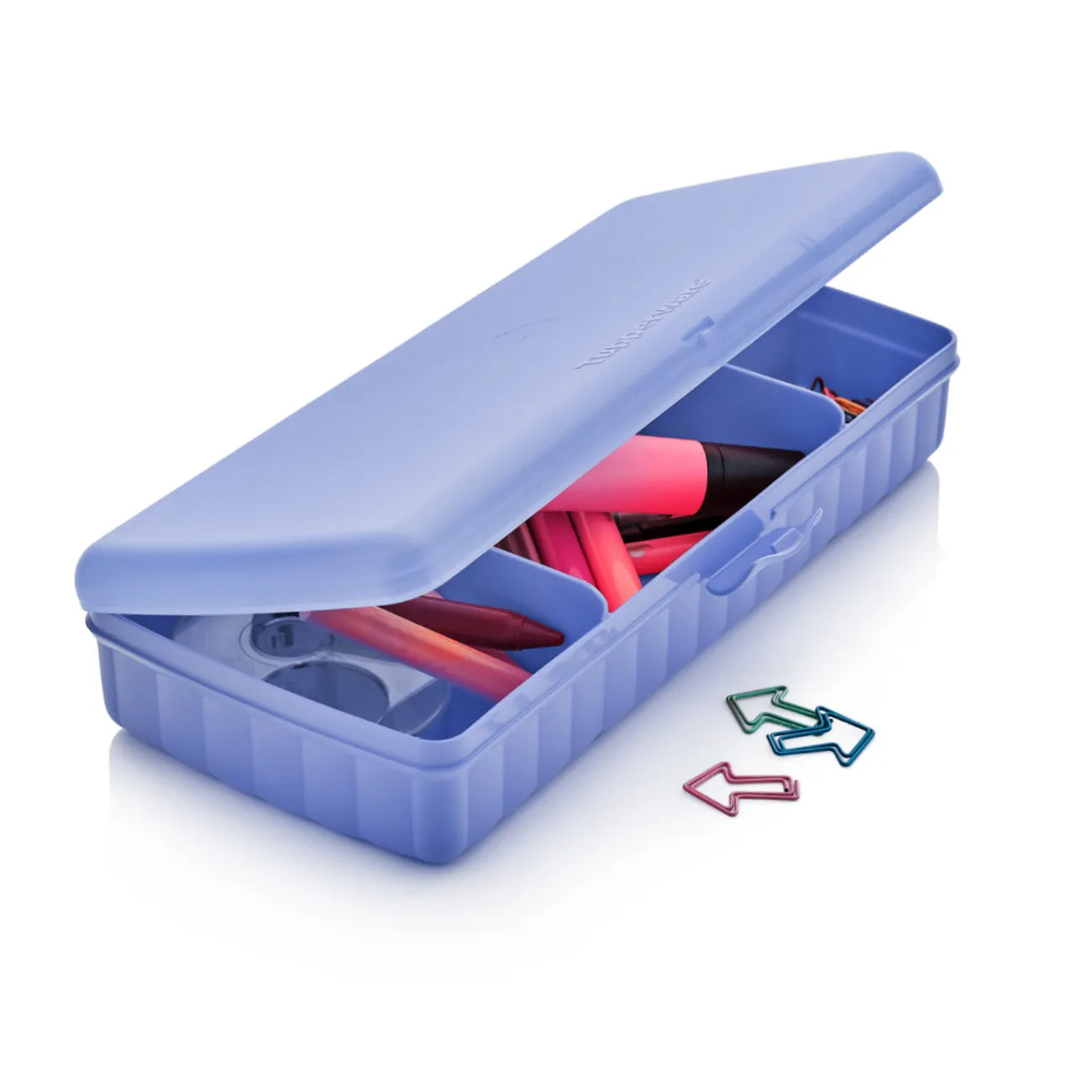 Pausen Buffet von der Marke Tupperware / in der Farbe Lila / Vier Fächer für die Perfekte Ordnung / Ideal als Lunchbox oder Snackbox für Unterwegs / Einfach zu Öffnen / Nachhaltig & Wiederverwendbar / Hier direkt online kaufen