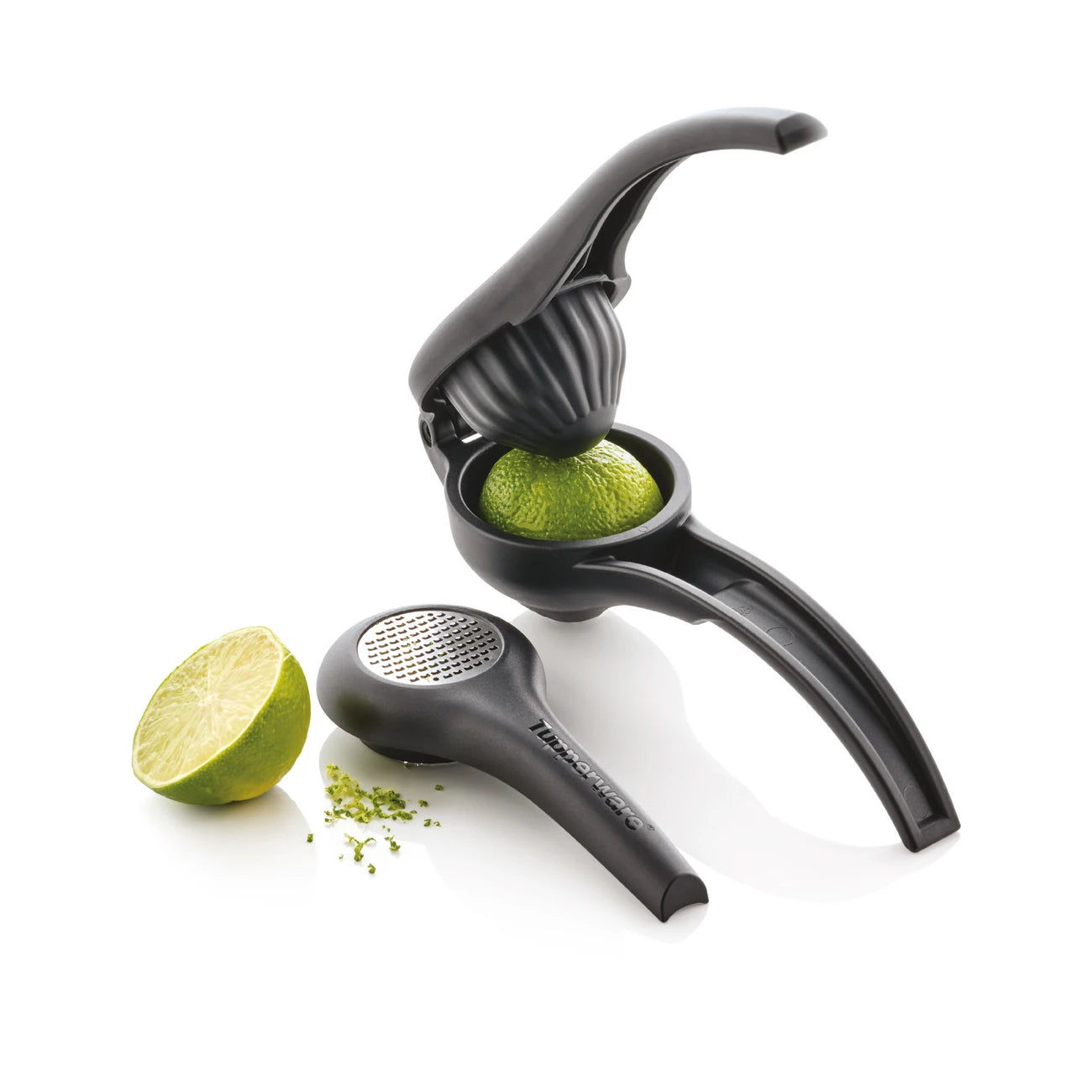 Zest`N Press von der Marke Tupperware / Küchenpresse / Saftpresse / Ideal zum Pressen von Zitrusfrüchten / auch geeignet für Zitronen abrieb / Hier direkt online kaufen 