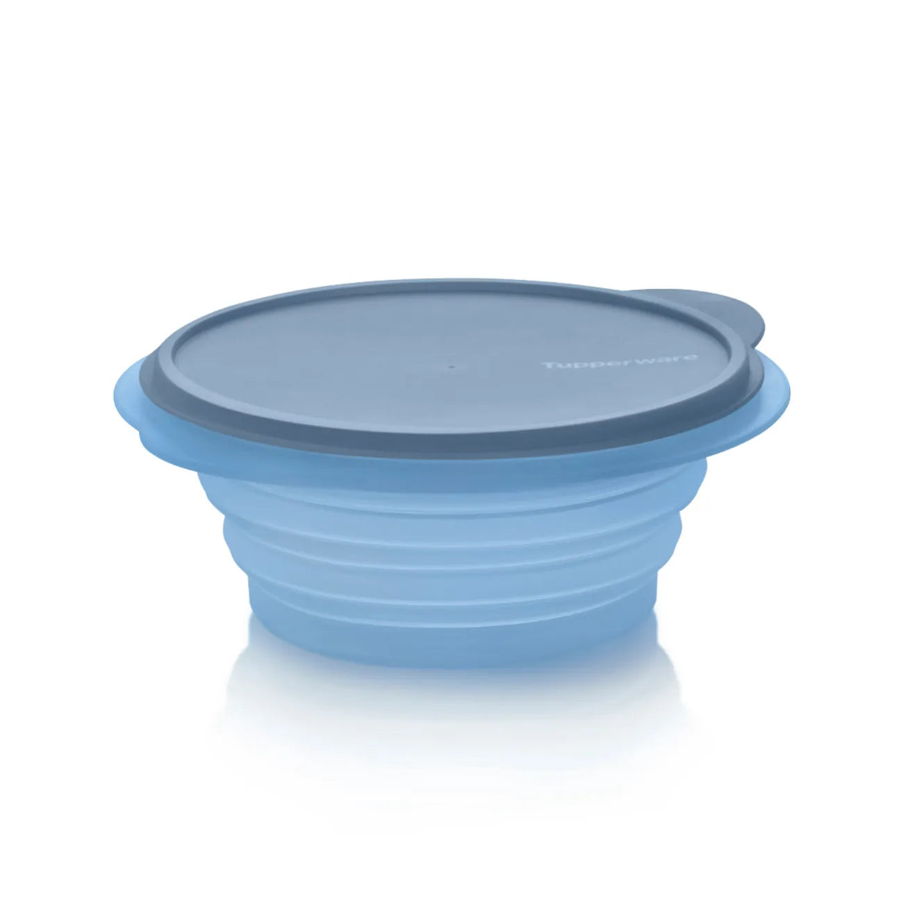 B043B Mini-Max Blau 950ml von der Marke Tupperware / Tupperdose / Brotdose / Lunchbox / faltbar / Praktisch für Unterwegs / Platzsparend / in der Farbe blau / hier direkt online kaufen