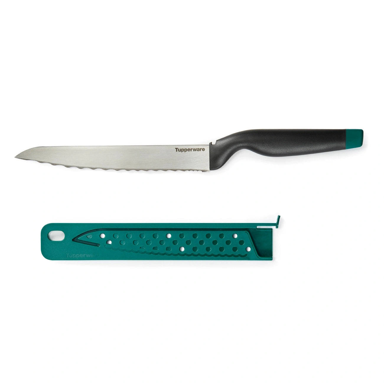 A-Serie Brotmesser mit Wellenschliff grün