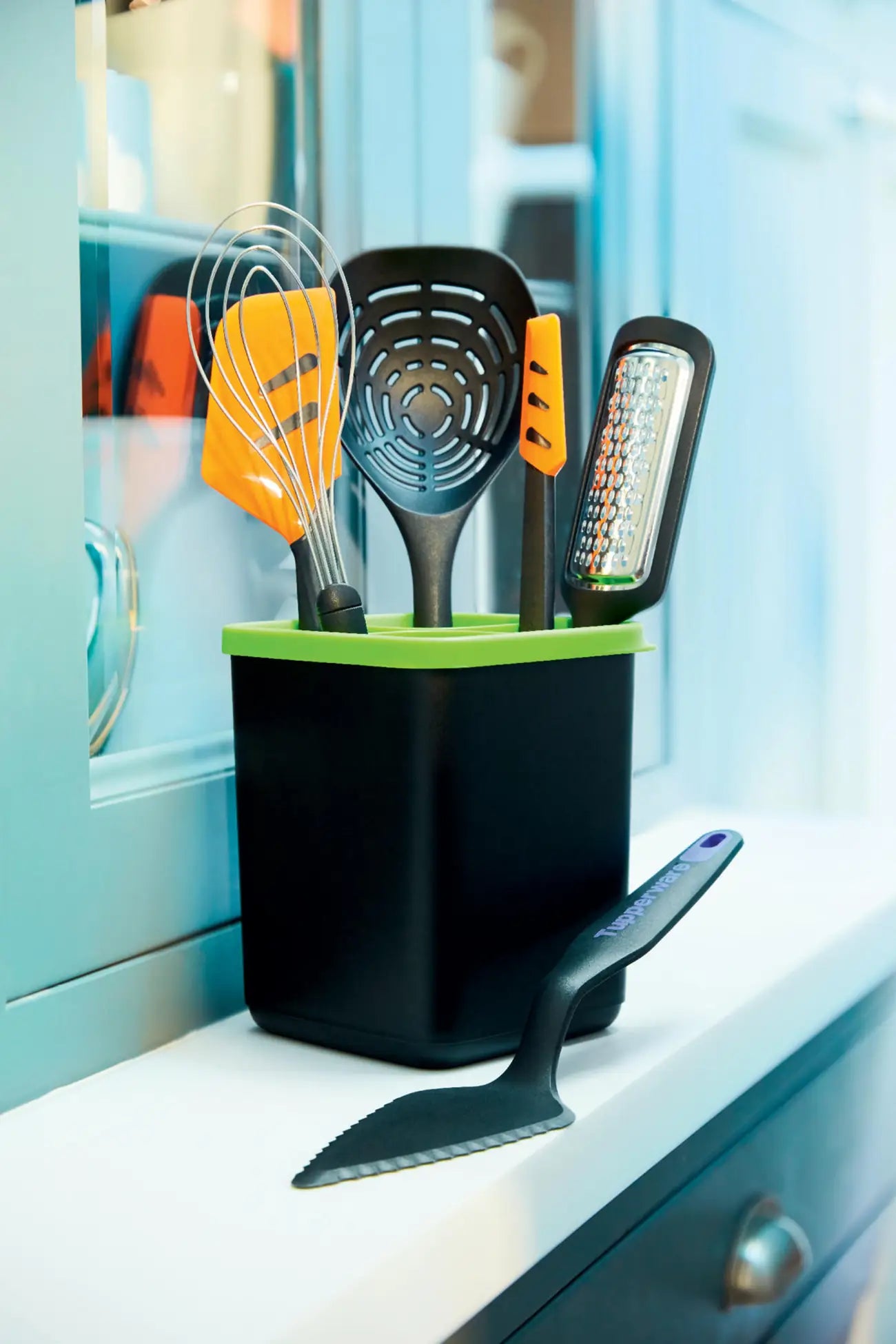 Löffelsieb Griffbereit von der Marke Tupperware / Löffelsieb zum abseilen von Knödeln usw / Küchenhelfer / Top Griffbereit / Hier direkt online kaufen