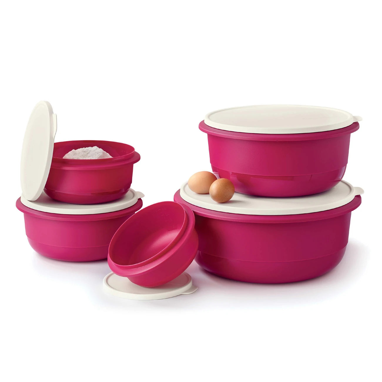 Rührschüssel Pro 6,0L von der Marke Tupperware / modular Stapelbar / Luft und Wasserdicht / mit Praktischem Spritzschutzdeckel / Hier direkt online kaufen