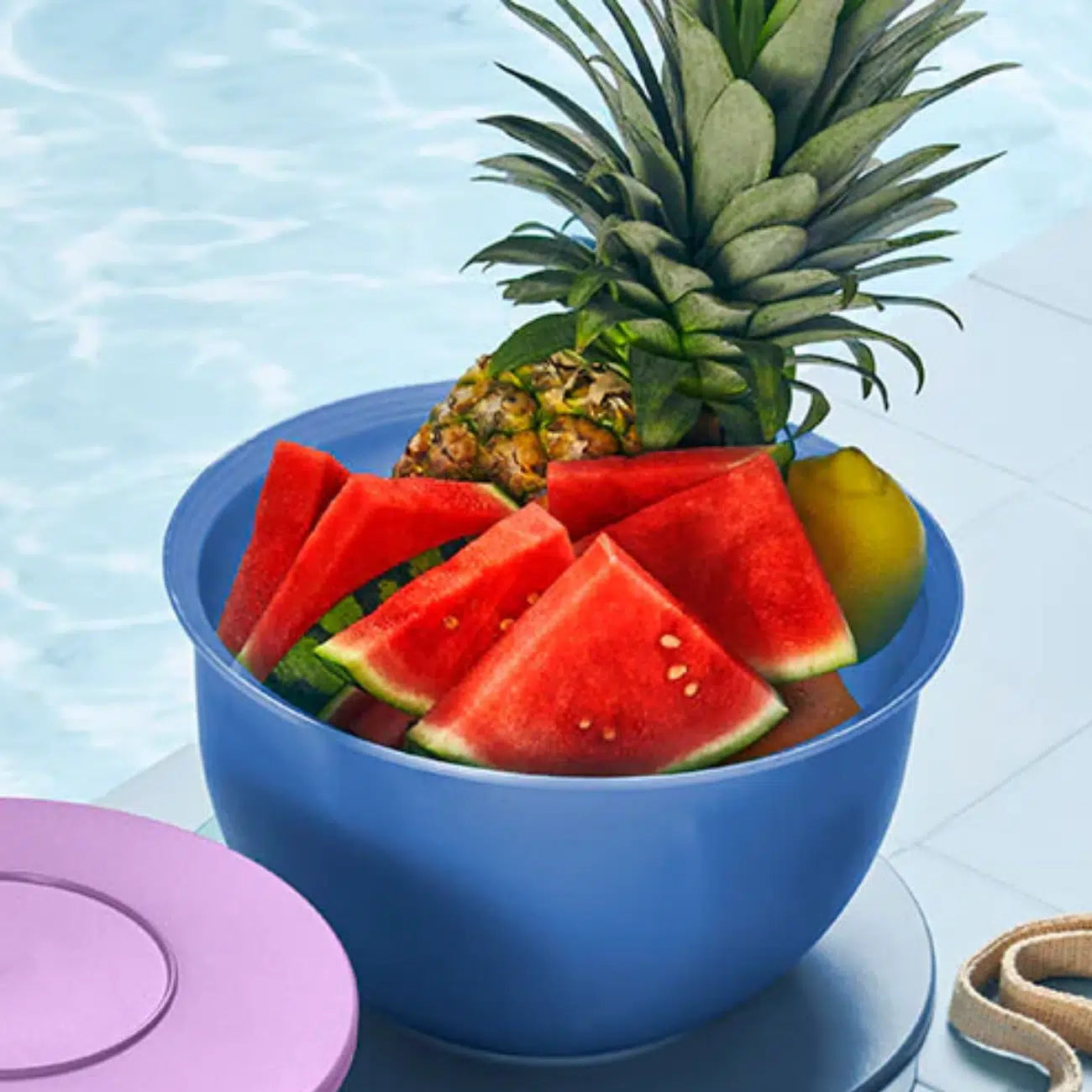 Tupperware Junge Welle Schüssel / modular Stapelbar / 4,3L Schüssel / Bunt und Farbenfroh