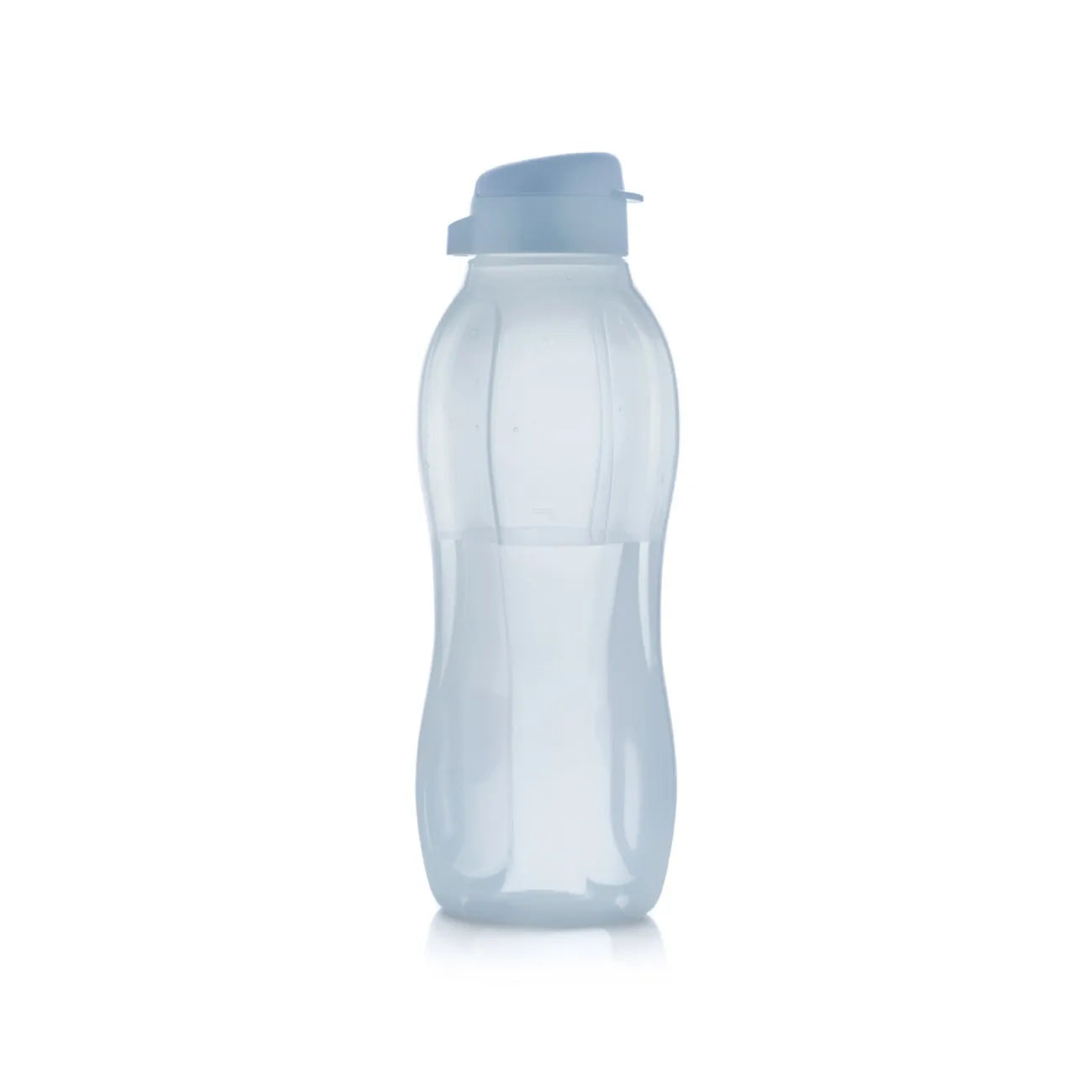 EcoEasy 1,5L Trinkflasche von der Marke Tupperware / in der Farbe Blau / Ergonomische Form für einfaches Halten / Leicht Befüll bar / einfach zu Reinigen mit der EcoEasy Bürste / Ideal für Unterwegs / Hier direkt online kaufen