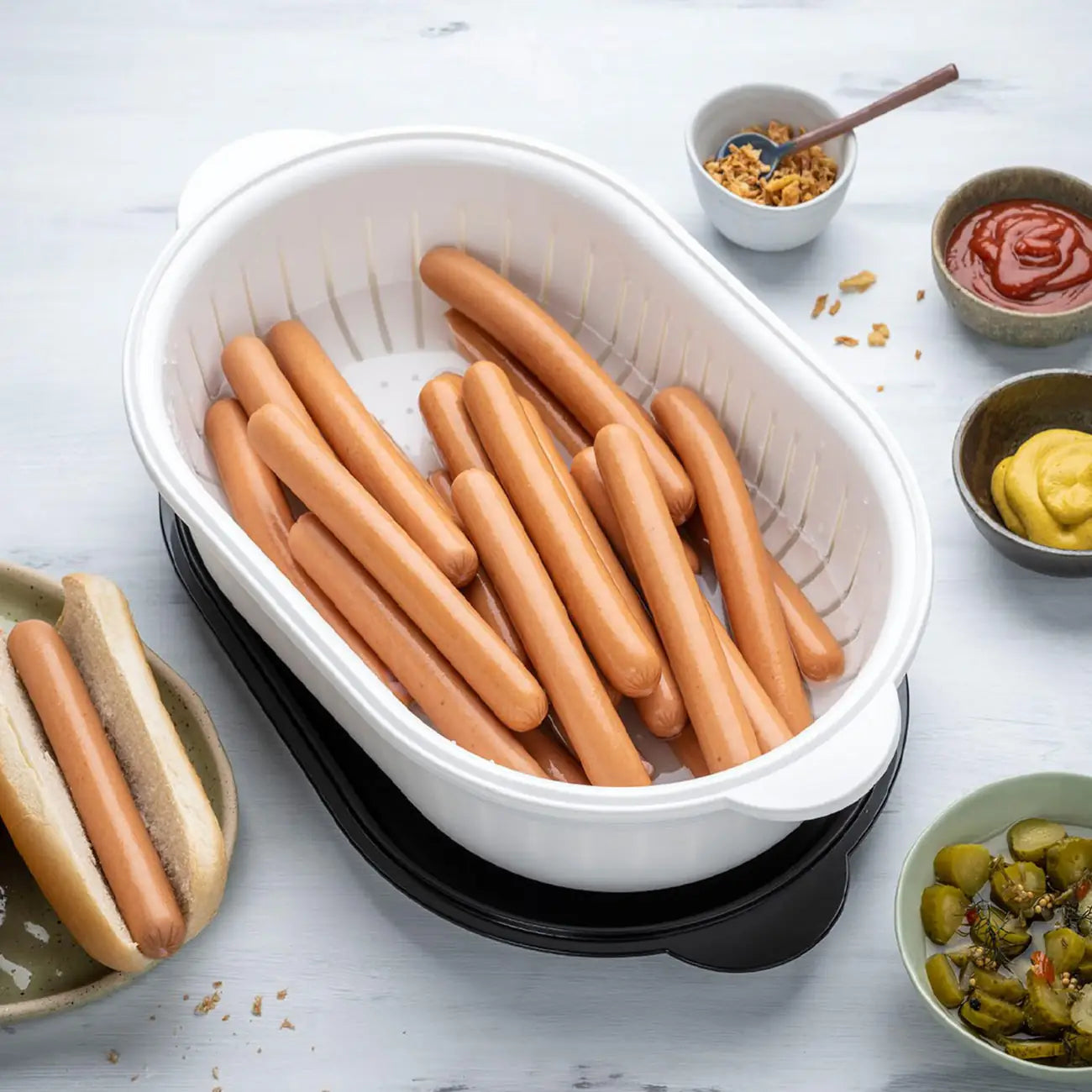 Siebservierer Multi Server 4 l oval von der Marke Tupperware / Serviersieb & Schale / zum Servieren, Absieben, Transportieren und Frischhalten von Lebensmitteln / Hier direkt online kaufen