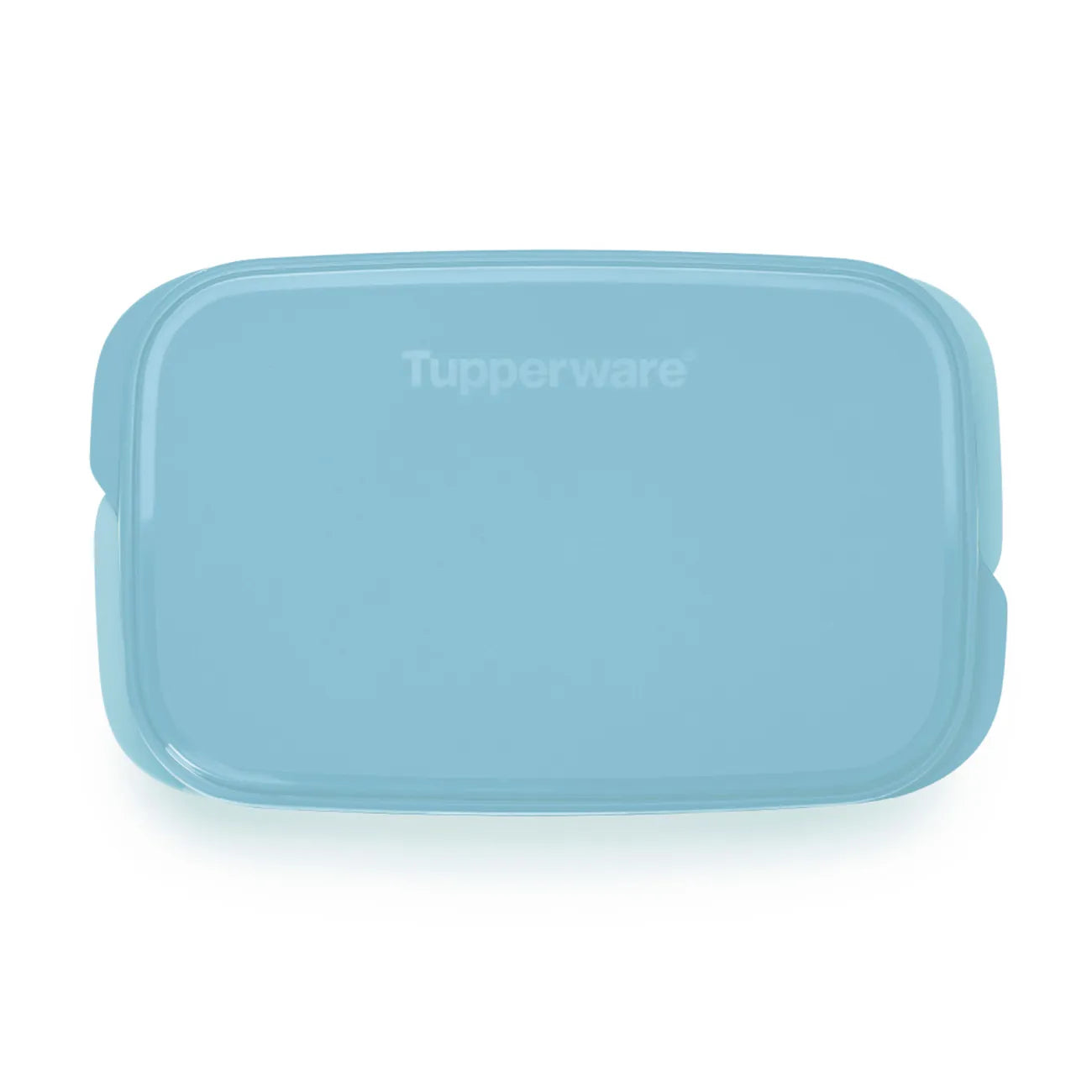 Eco Snackbox flach 590ml von der Marke Tupperware / in der Farbe Blau / Ideal für Unterwegs / mit zwei Praktischen Fächern / Hier direkt online kaufen