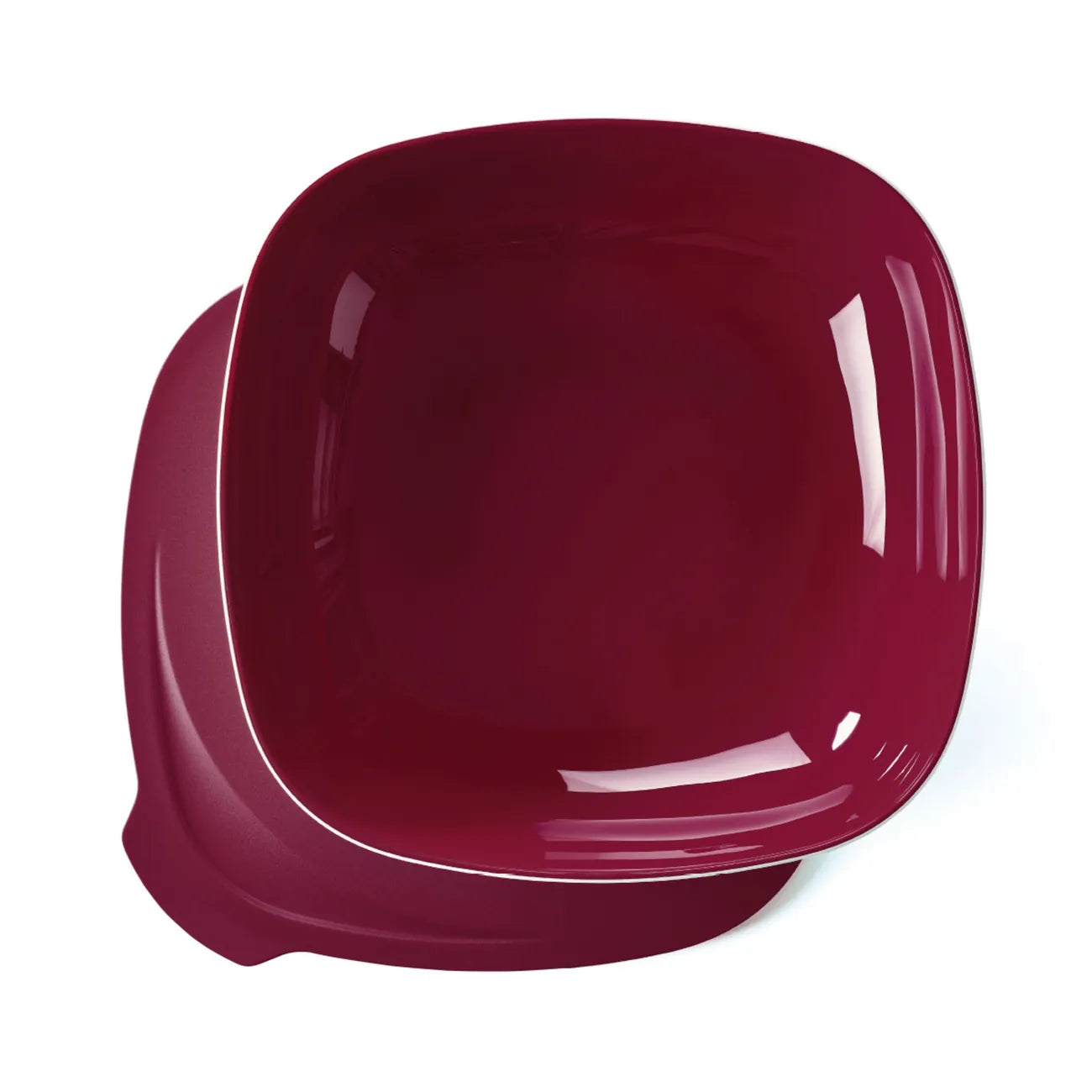Allegra Schüssel 2,5 Liter von der Marke Tupperware / in der Farbe Rot / Servierschale mit Deckel / Ideal für Buffets, Picknick und Unterwegs / Luftdichtschließend / Modular Stapelbar / Hier direkt online kaufen 