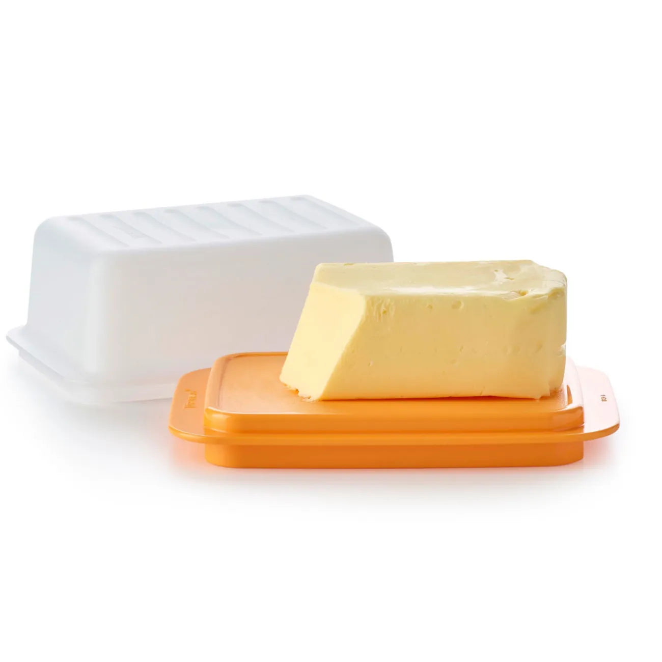 Butterdose von der Marke Tupperware / in der Farbe Orange / Ideal zum Servieren / Hier direkt online kaufen