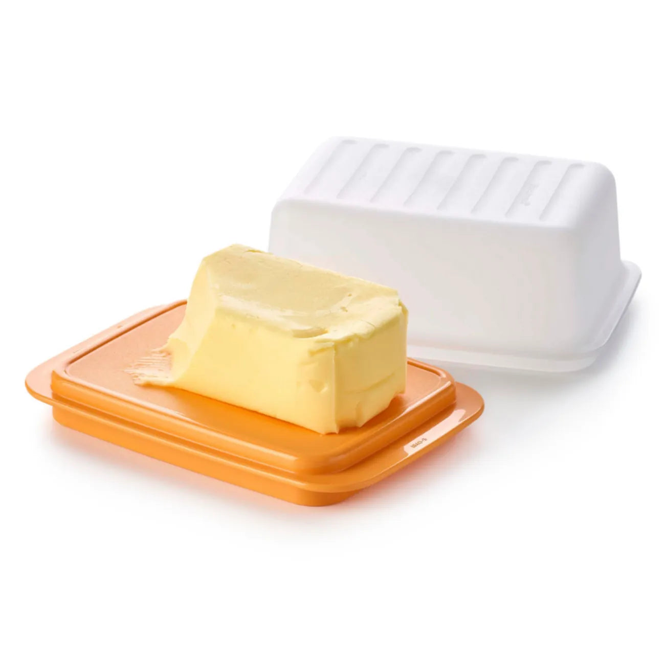 Butterdose von der Marke Tupperware / in der Farbe Orange / Ideal zum Servieren / Hier direkt online kaufen