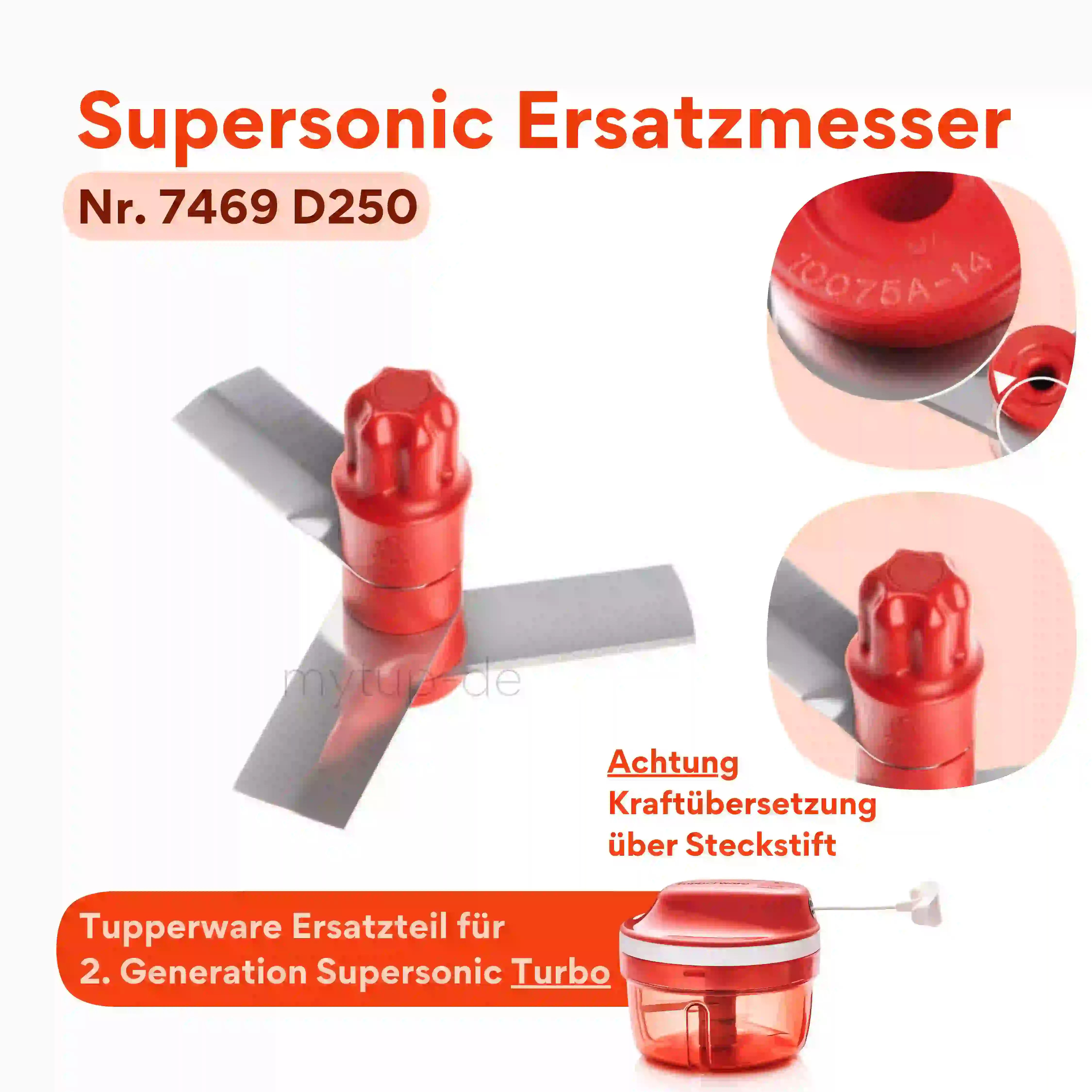 Supersonic Ersatzmesser von der Marke Tupperware 