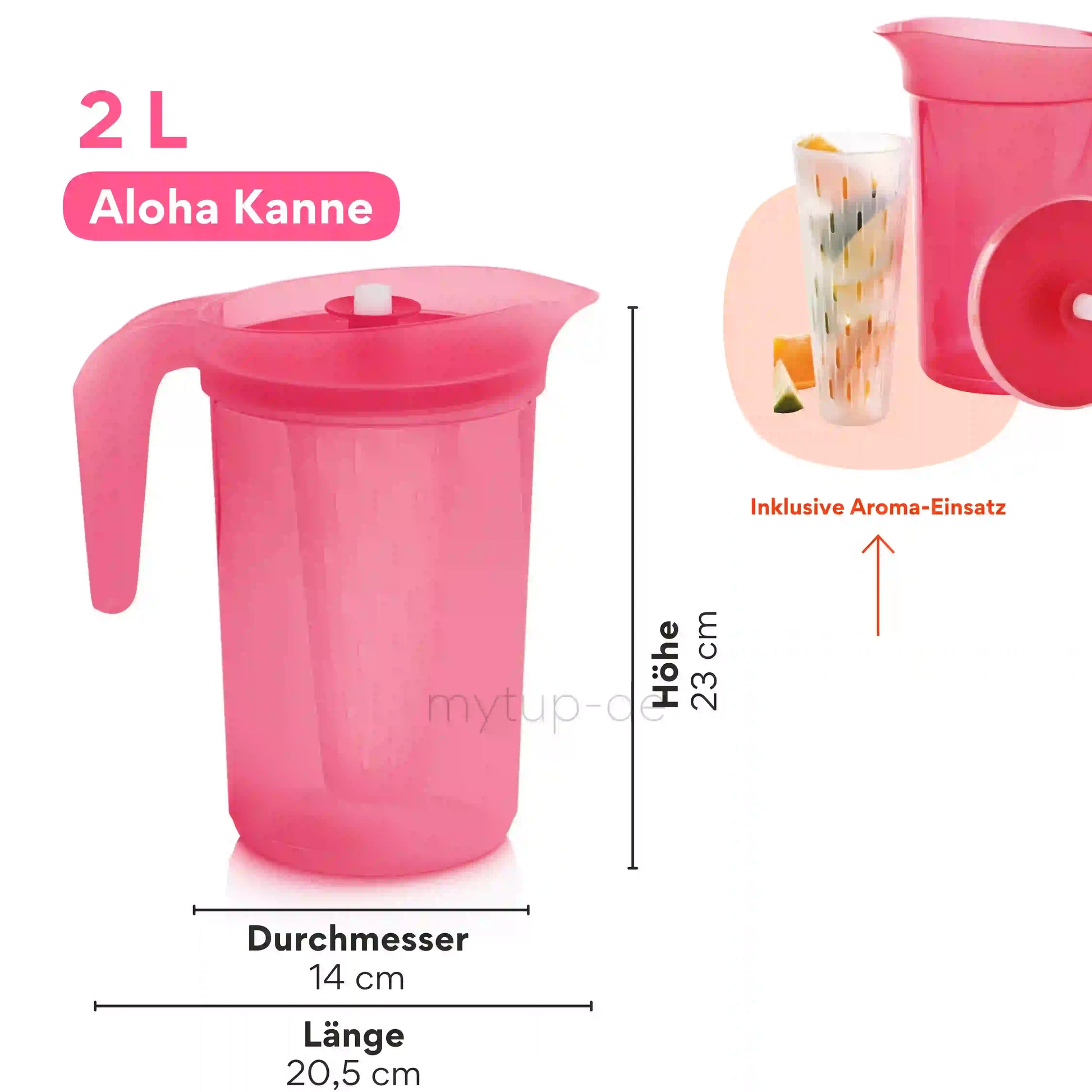 Aloha Kanne 2l von der Marke Tupperware / Inklusive Aroma Einsatz / Servierkanne / Hier direkt online kaufen