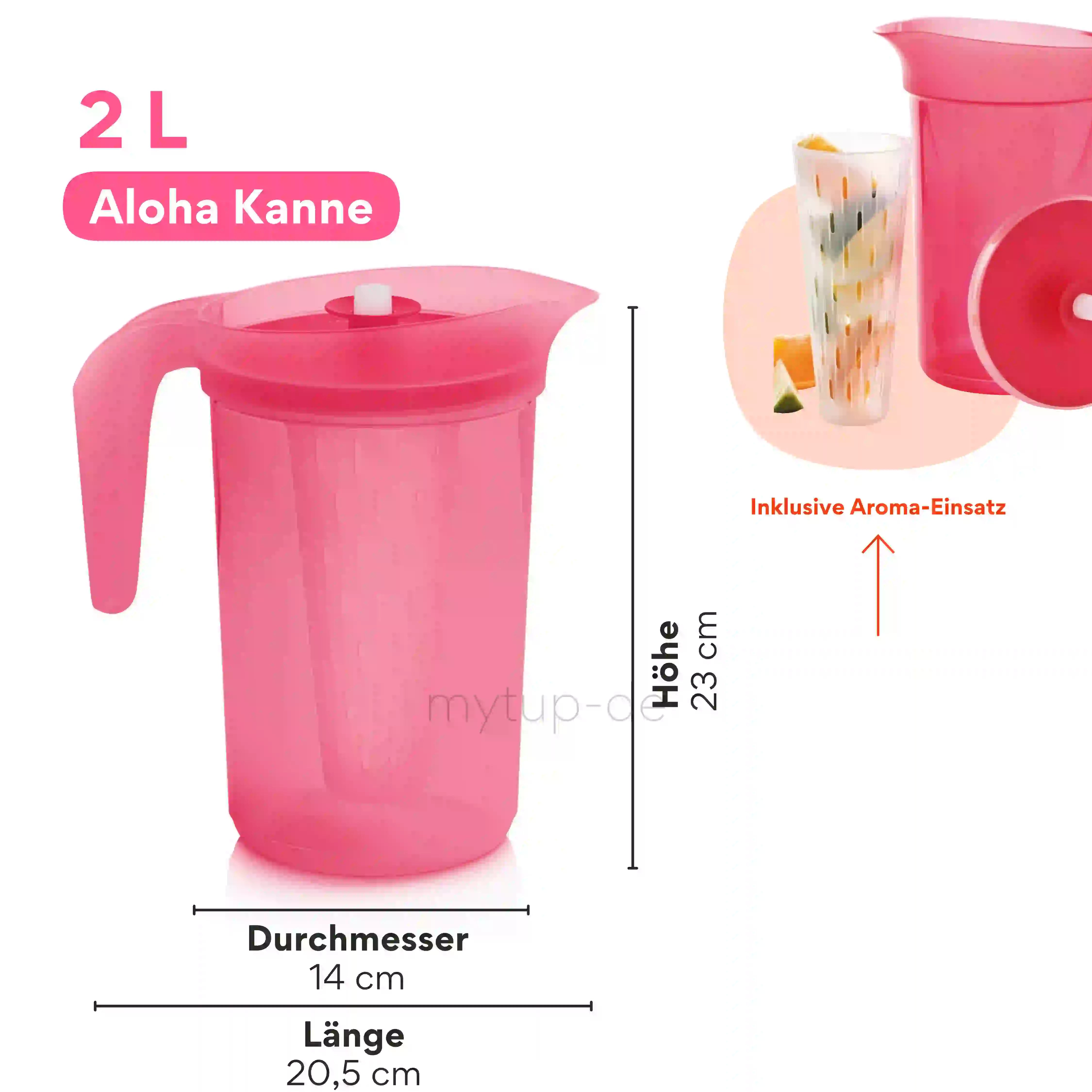Aloha Kanne 2l von der Marke Tupperware / Inklusive Aroma Einsatz / Servierkanne / Hier direkt online kaufen