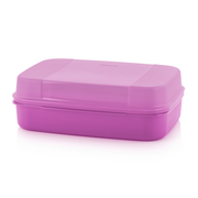 Großes Naschkätzchen 2l von der Marke Tupperware / in der Farbe Lila / Aufklappbarer Deckel / Rechteckige Form / einfache Reinigung / abnehmbarer Deckel / Perfekt für Picknicks / Aufbewahrungsbox / Abgerundete Ecken / Hier direkt online kaufen