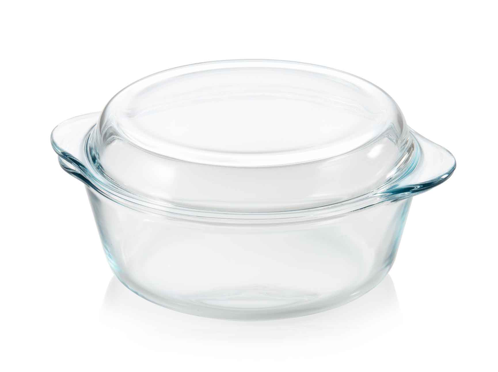 PremiaGlass Kasserolle rund 2,1L von der Marke Tupperware / zum Backen, Braten, Dünsten, Überbacken oder Servieren / Glas Auflaufform / hier direkt online kaufen