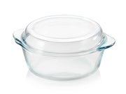 PremiaGlass Kasserolle rund 2,1L von der Marke Tupperware / zum Backen, Braten, Dünsten, Überbacken oder Servieren / Glas Auflaufform / hier direkt online kaufen