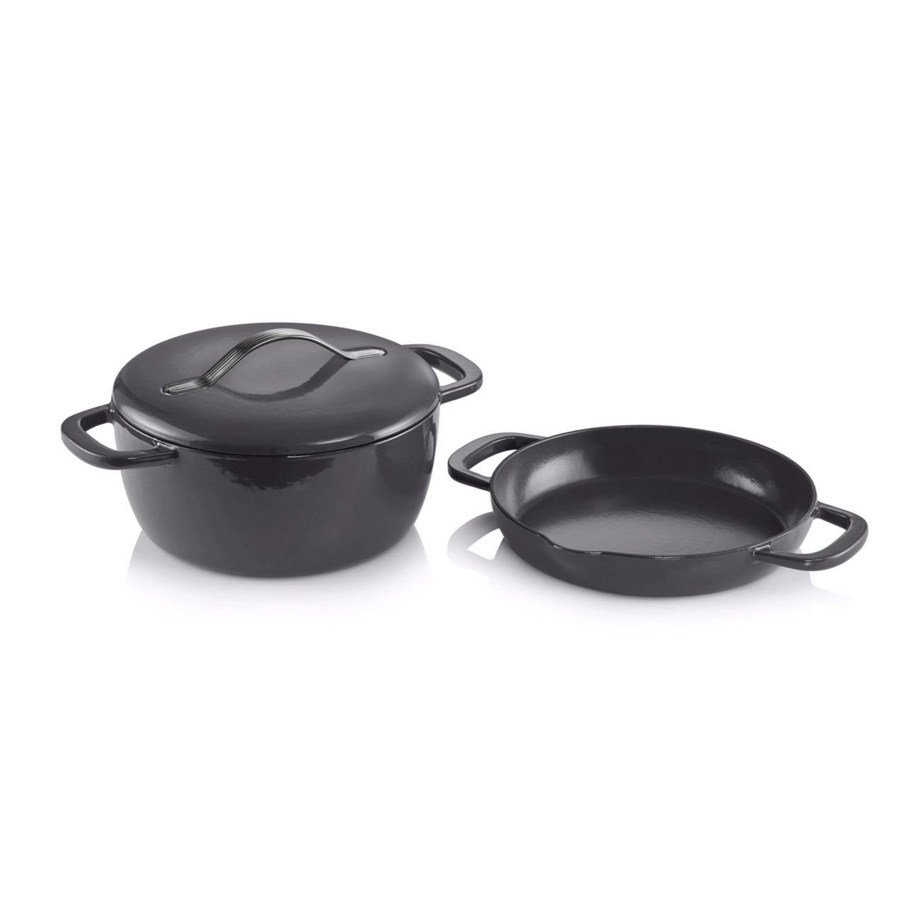 Cast Iron Kasserolle 5,4 l von der Marke Tupperware / zum Anbraten, Backen, Grillen, Braten, Schmoren, Frittieren und Garen / Ideal zum Servieren / Hier direkt online Kaufen
