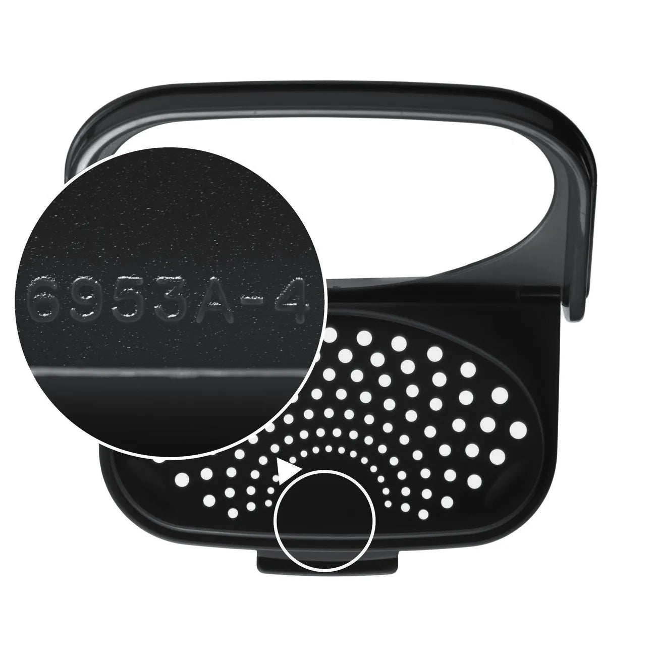 Tupperware Ersatzteil Deckel für das Kartoffellager / Deckel mit Klappe in der Farbe Schwarz / Ersatzteil hier direkt online kaufen