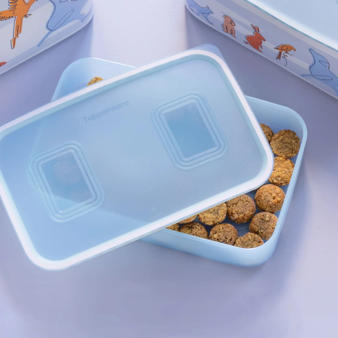  Baseline 1,1 L Quadro Hellbau von der Marke Tupperware / schließt Luft & Wasserdicht / modular Stapelbar / Vorratsbehälter / Aufbewahrungsbehälter / Hier direkt online kaufen