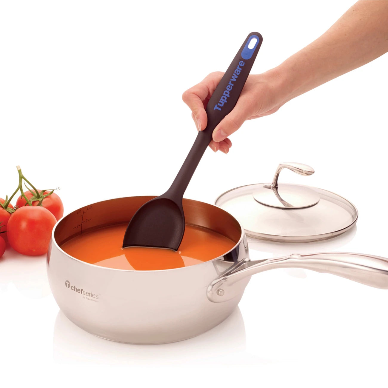 Griffbereit Kochlöffel von der Marke Tupperware / mit ergonomischen Griff / Perfekt zu m rühren und herstellen von Teig / Hier direkt online kaufen