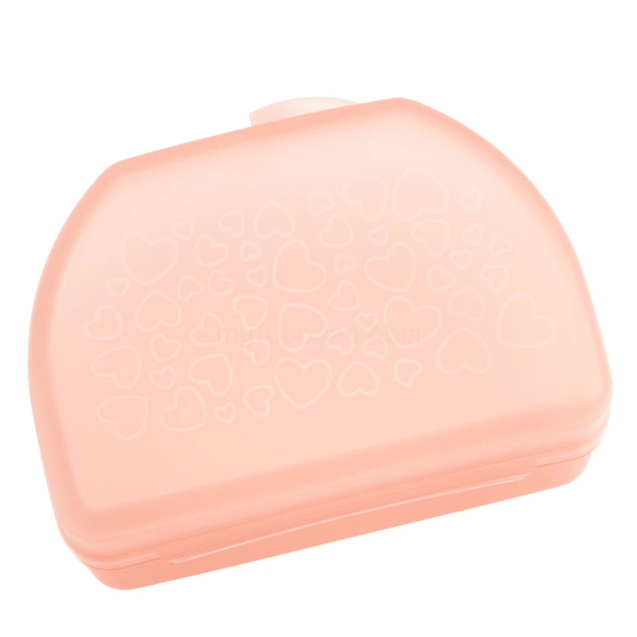 Snacky Brot & Lunchbox von der Marke Tupperware / in der Farbe Rosa, mit gelasertem Herzen-Motiv / Ideal für Unterwegs, egal ob für den kleinen Snack oder eiche Auswahl an Spielzeug / Aufbewahrungsbox / Hier direkt online kaufen