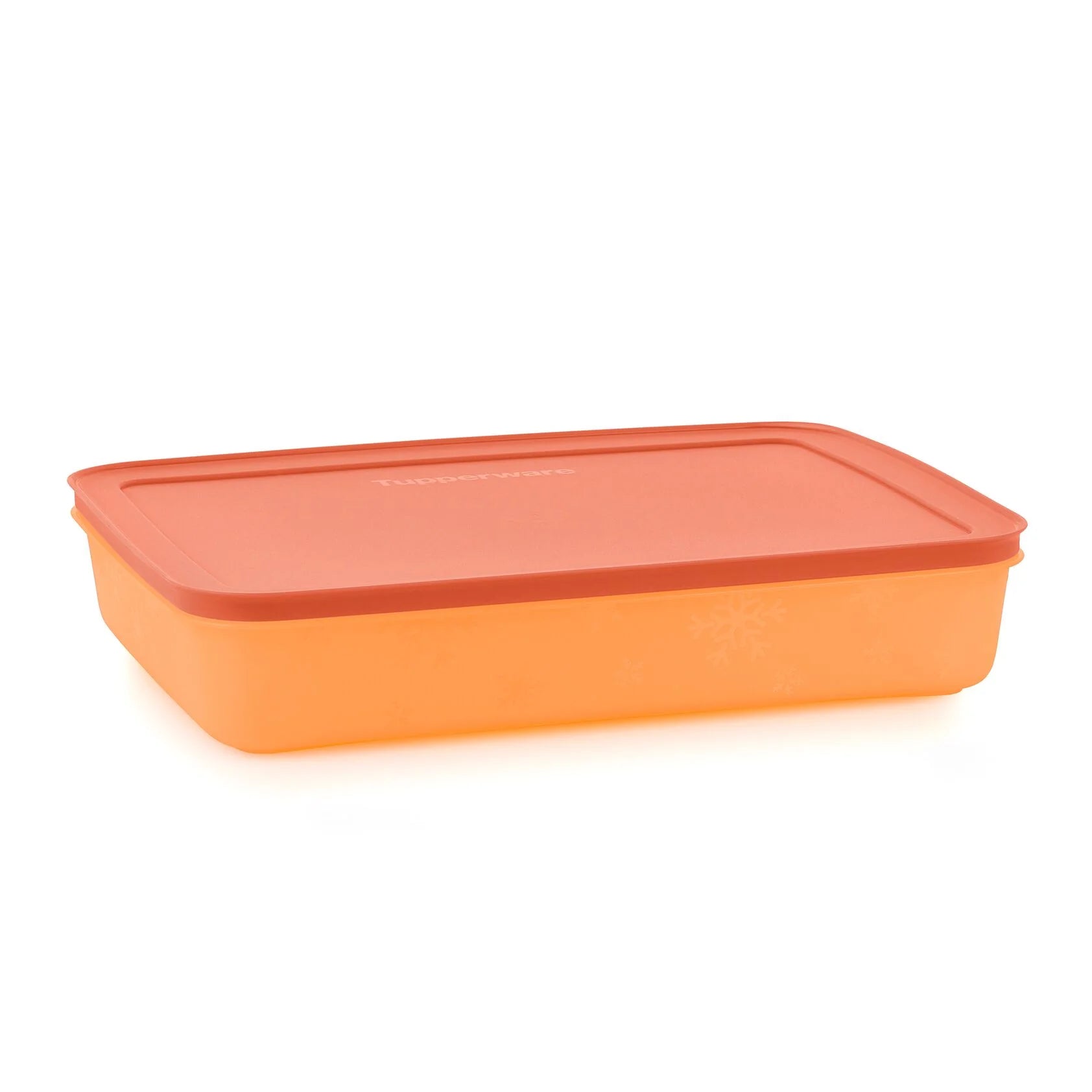 Eis-Kristall Gefrierbehälter 2,25 L von der Marke Tupperware / in der Farbe Orange / Ideal geeignet für Meal Prep / Modular Stapelbar / Hier direkt online kaufen