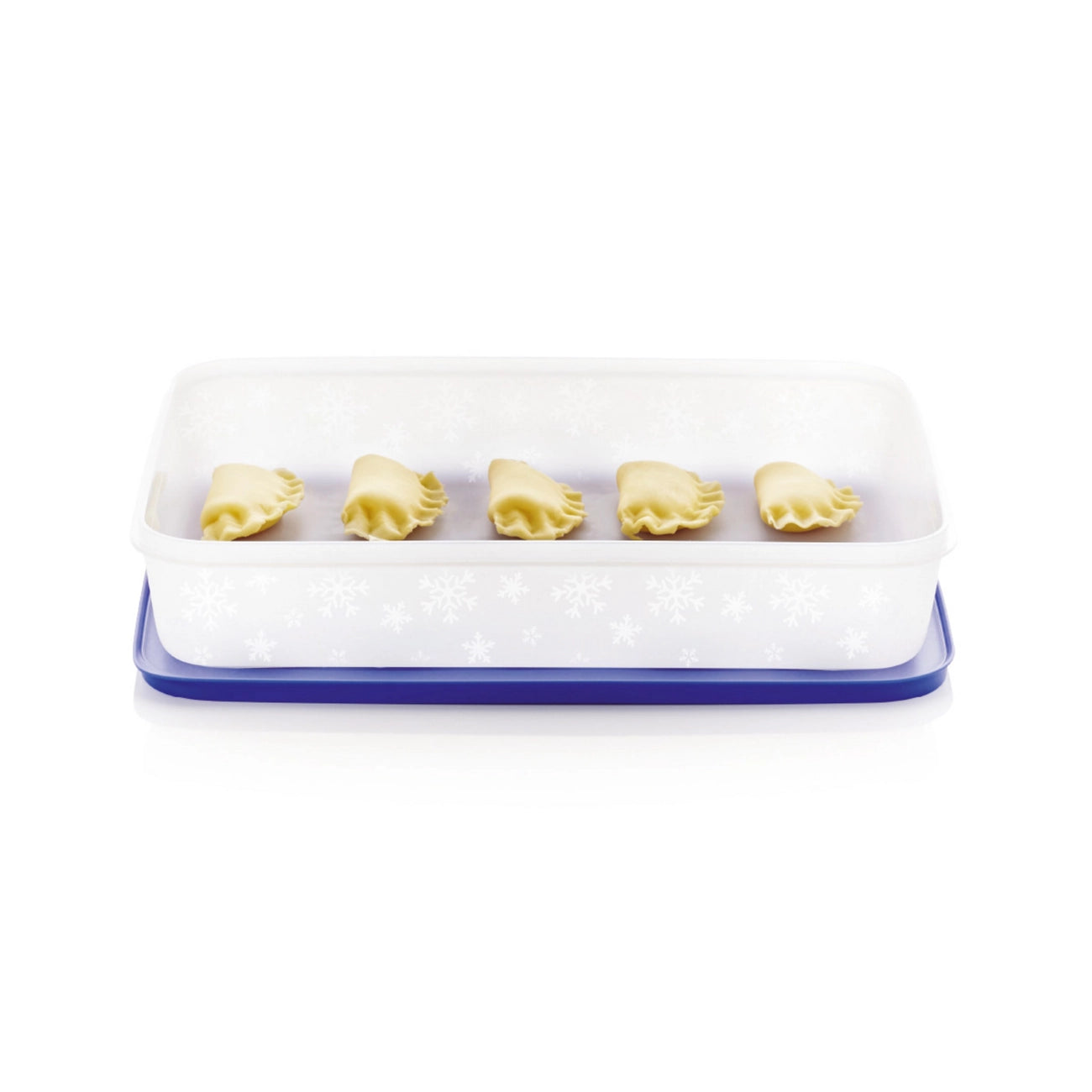 Eis-Kristall Gefrierbehälter 2,25l von der Marke Tupperware / in der Farbe dunkelblau / modular Stapelbar / Luft & Wasserdicht schließend / abgerundete Form für schnelles & gleichmäßiges Einfrieren / Hier direkt online kaufen