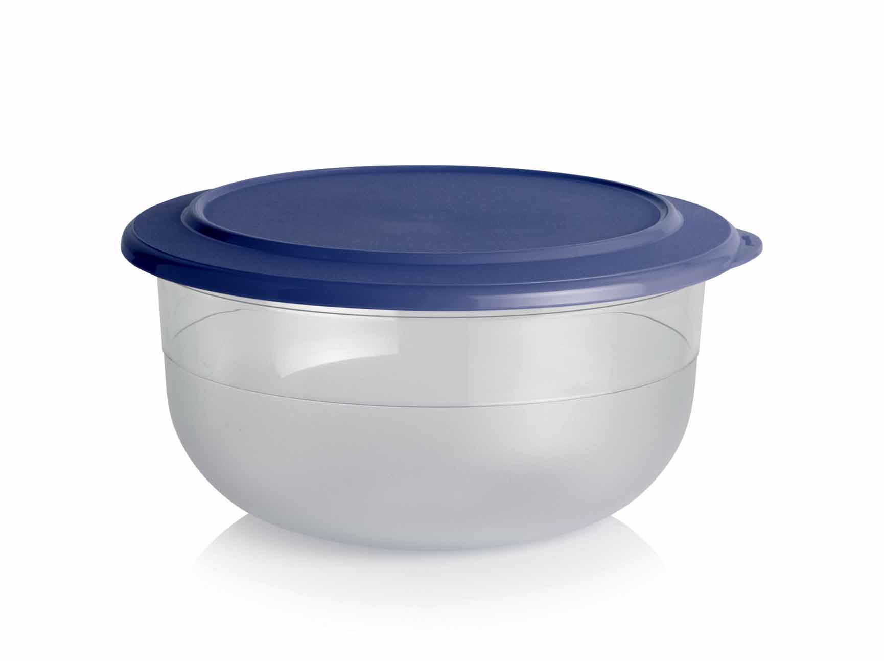 Große Tafelperle 2,1 L Servierschüssel mit Deckel von der Marke Tupperware / in der Farbe Transparent - Blau / Elegante Servierschüssel / Perfekt zum Transportieren / aus Glas ähnlichen Material für die Perfekte Klarsicht / Hier direkt online kaufen