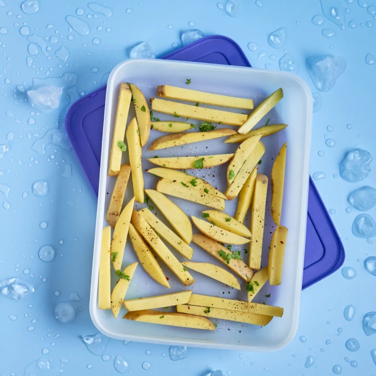 Eis-Kristall Gefrierbehälter 2,25 l dunkelbau