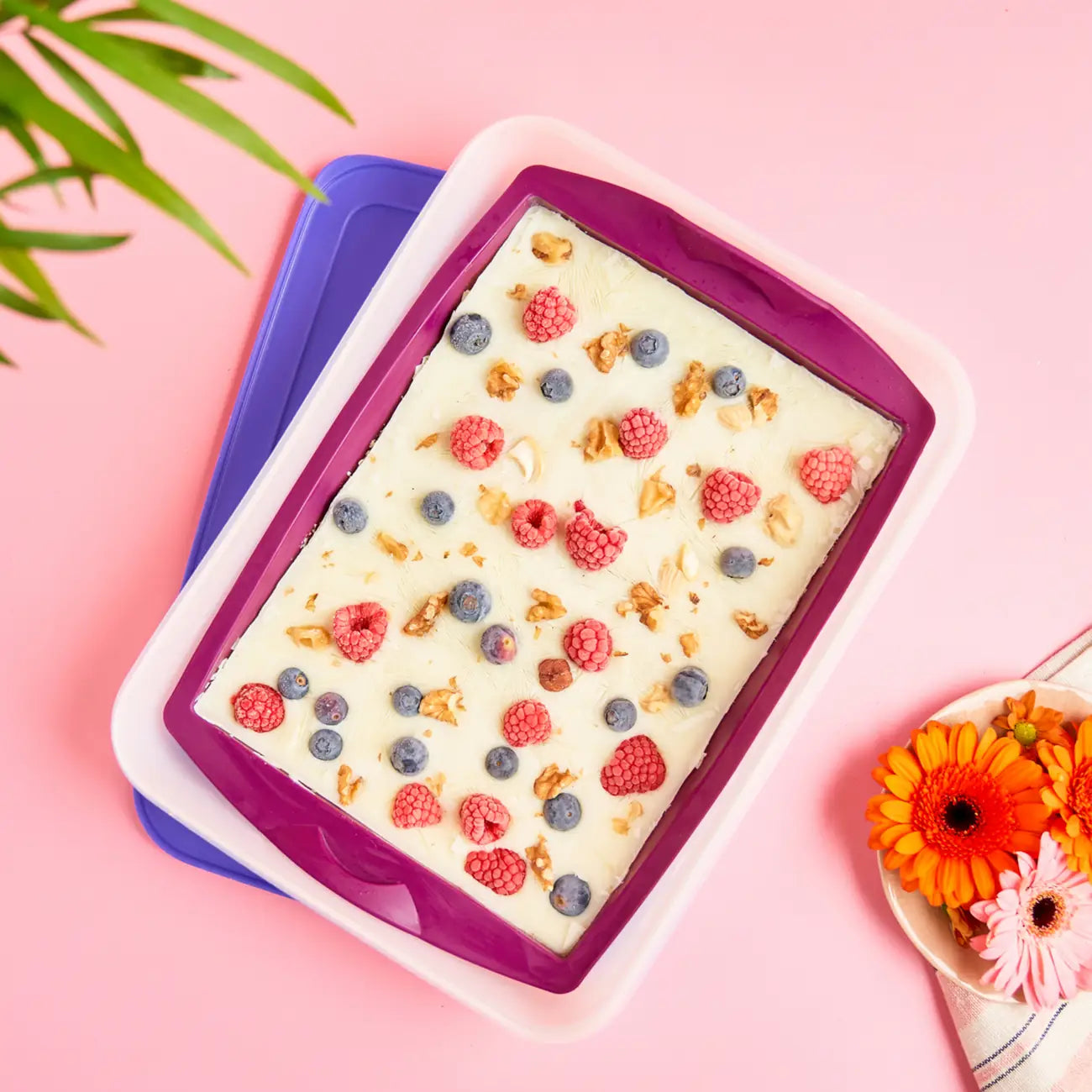 Eis-Kristall Gefrierbehälter 2,25 l dunkelbau