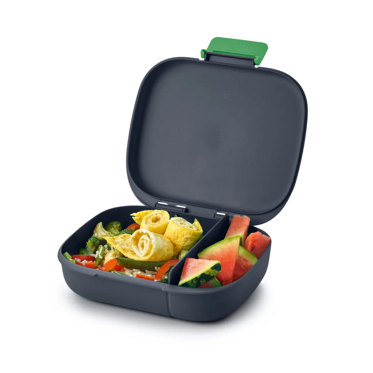 2 Fächer für perfekt getrennte Snacks