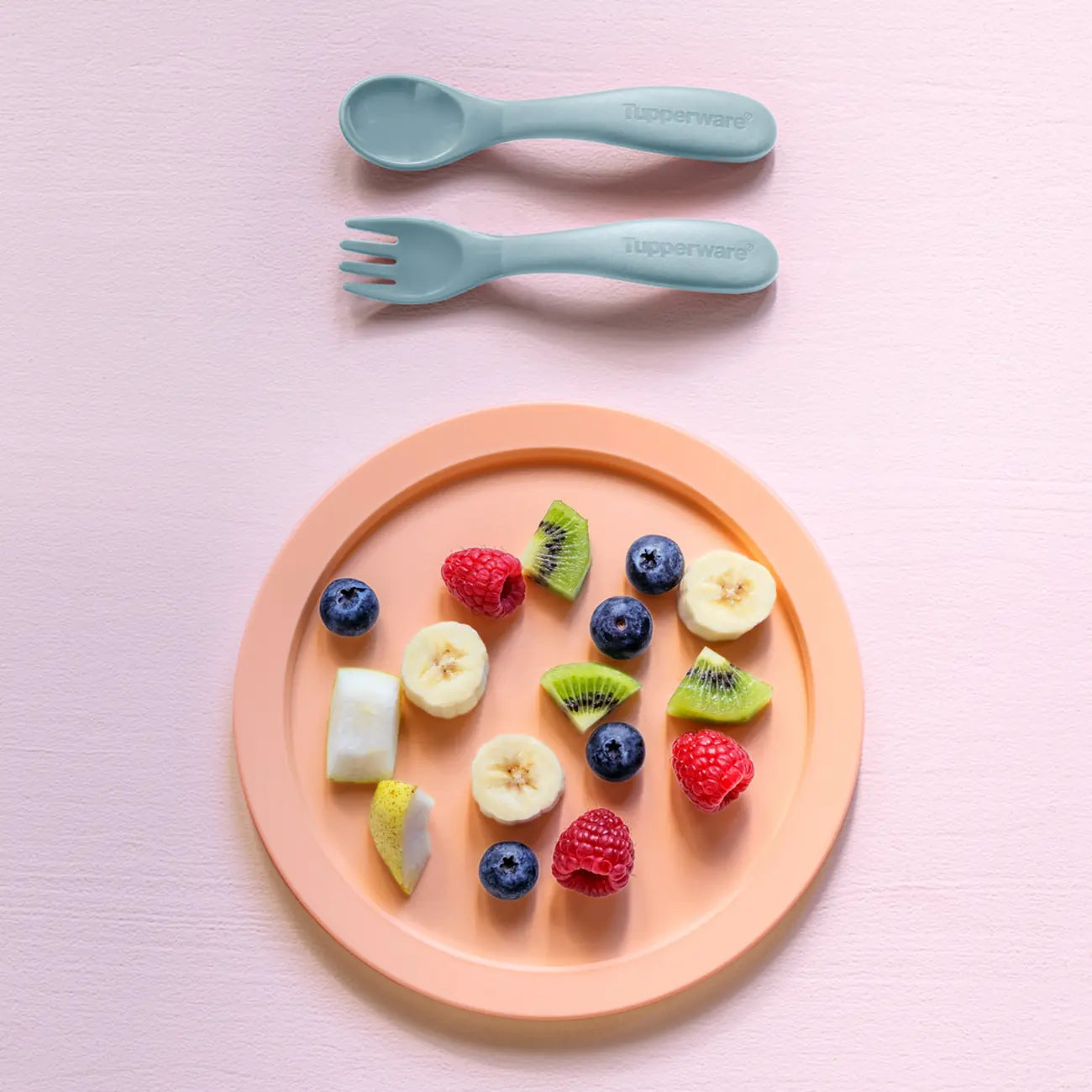 TupperCare Teller Set von der Marke Tupperware / 4 Bunte Teller / Stapelbar / Picknick Teller Set / Bunt und Fröhlich / hier direkt online kaufen 