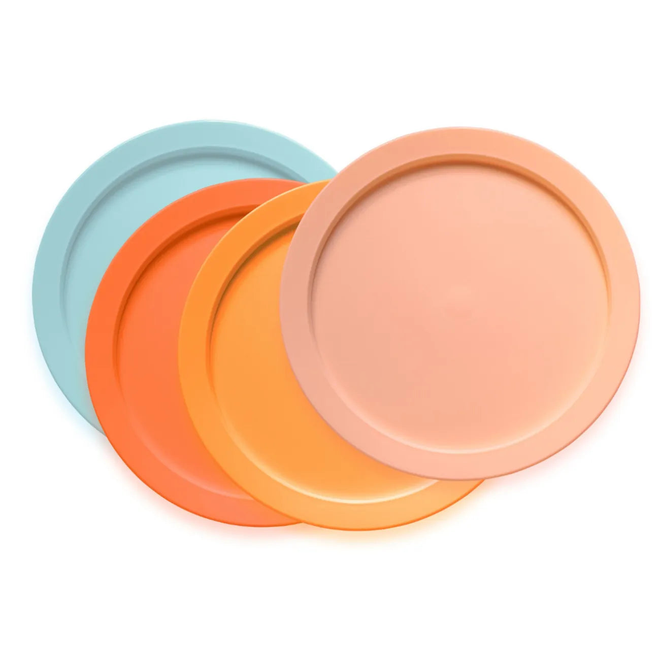 TupperCare Teller Set von der Marke Tupperware / 4 Bunte Teller / Stapelbar / Picknick Teller Set / Bunt und Fröhlich / hier direkt online kaufen 